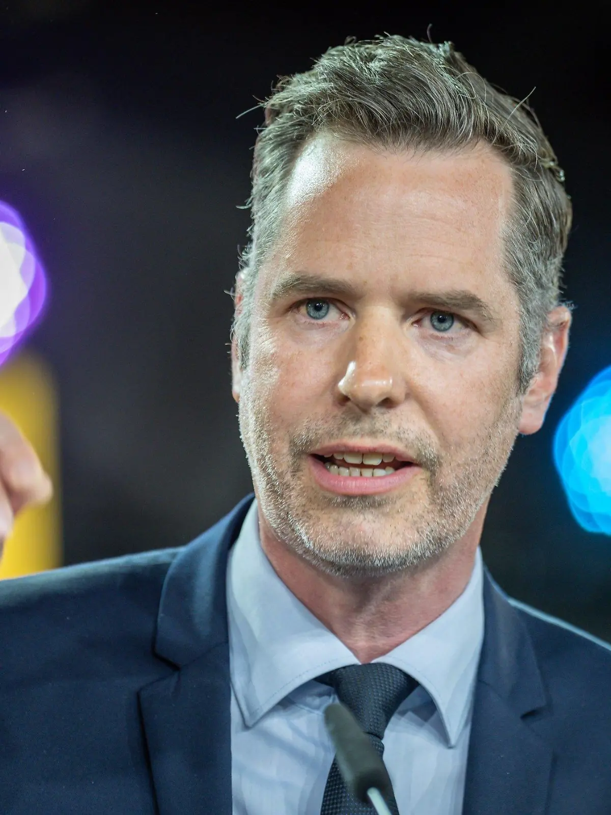 ARCHIV - 23.04.2022, Berlin: Christian Dürr, FDP Fraktionschef, spricht beim FDP-Bundesparteitag. FDP-Fraktionschef Christian Dürr hat der Forderung der SPD-Vorsitzenden Saskia Esken nach einem weiteren Aussetzen der Schuldenbremse deutlich widersprochen.(zu dpa "FDP-Fraktionschef Dürr widerspricht Esken bei Schuldenbremse") Foto: Michael Kappeler/dpa +++ dpa-Bildfunk +++