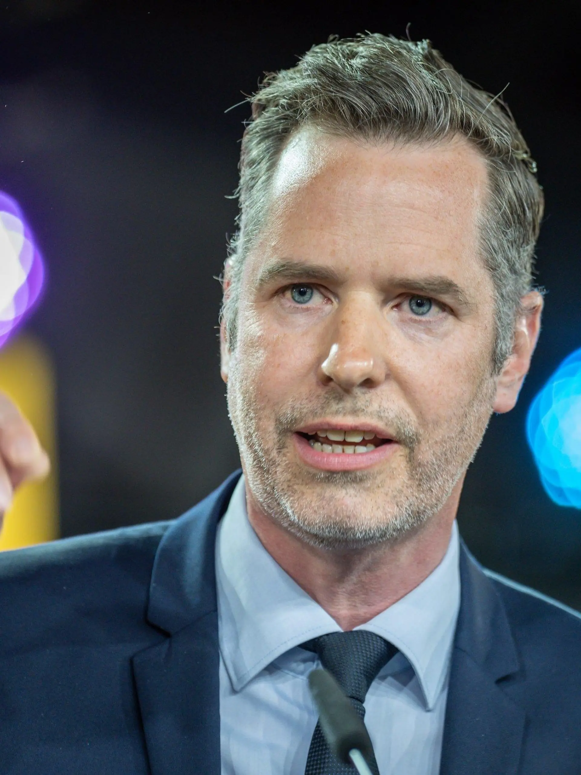 ARCHIV - 23.04.2022, Berlin: Christian Dürr, FDP Fraktionschef, spricht beim FDP-Bundesparteitag. FDP-Fraktionschef Christian Dürr hat der Forderung der SPD-Vorsitzenden Saskia Esken nach einem weiteren Aussetzen der Schuldenbremse deutlich widersprochen.(zu dpa "FDP-Fraktionschef Dürr widerspricht Esken bei Schuldenbremse") Foto: Michael Kappeler/dpa +++ dpa-Bildfunk +++