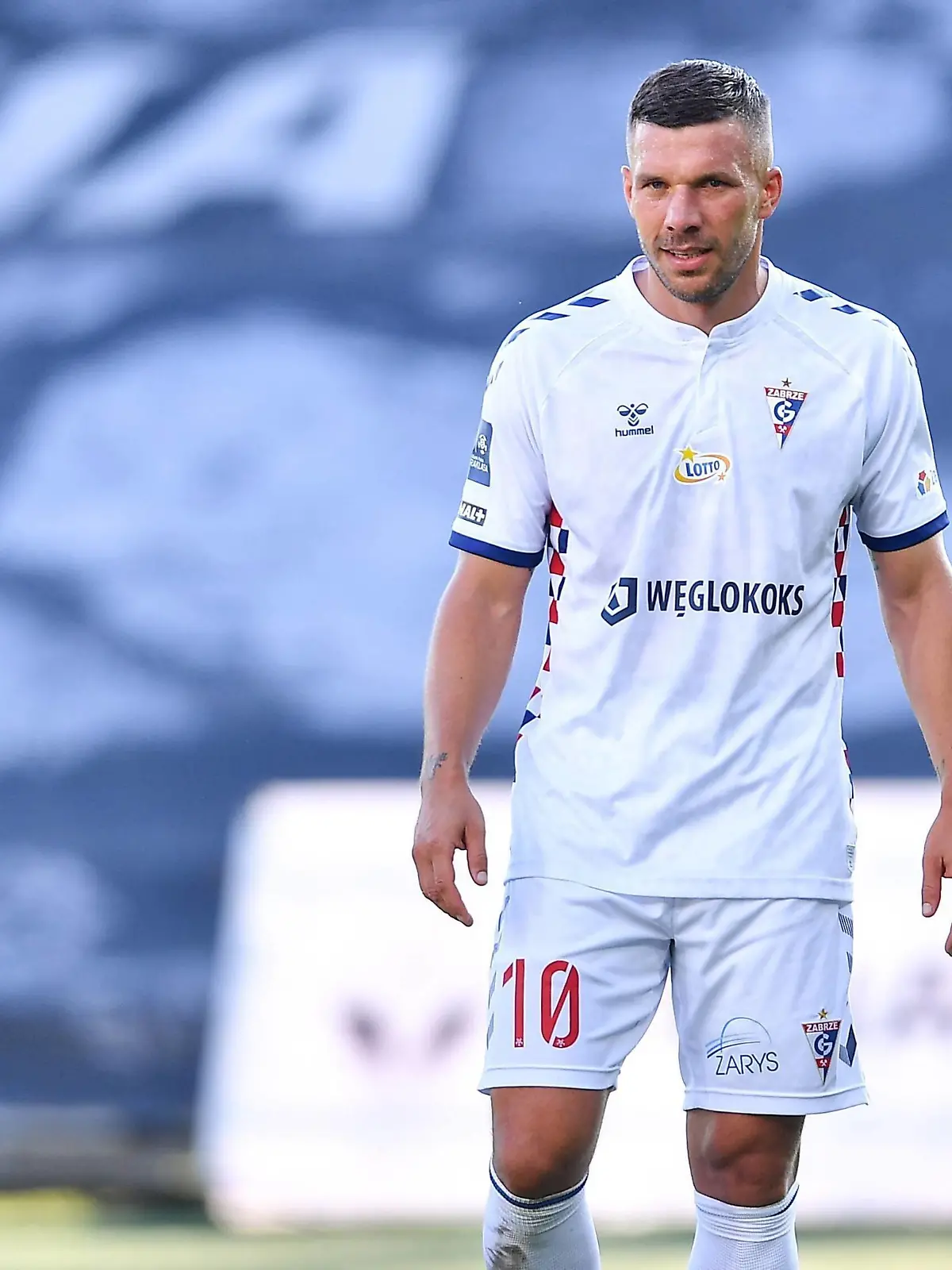 2021.08.07 Leczna Pilka nozna PKO Ekstraklasa sezon 2021/2022 Gornik Zabrze - Stal Mielec N/z Emocje reakcja Lukas Podolski Foto Lukasz Sobala / PressFocus 2021.08.07 Leczna Football Polish League PKO Ekstraklasa season 2021/2022 Gornik Zabrze - Stal Mielec Emocje reakcja Lukas Podolski Credit: Lukasz Sobala / PressFocus / NEWSPIX.PL --- Newspix.pl PUBLICATIONxNOTxINxPOL 20210807PF_LS1015