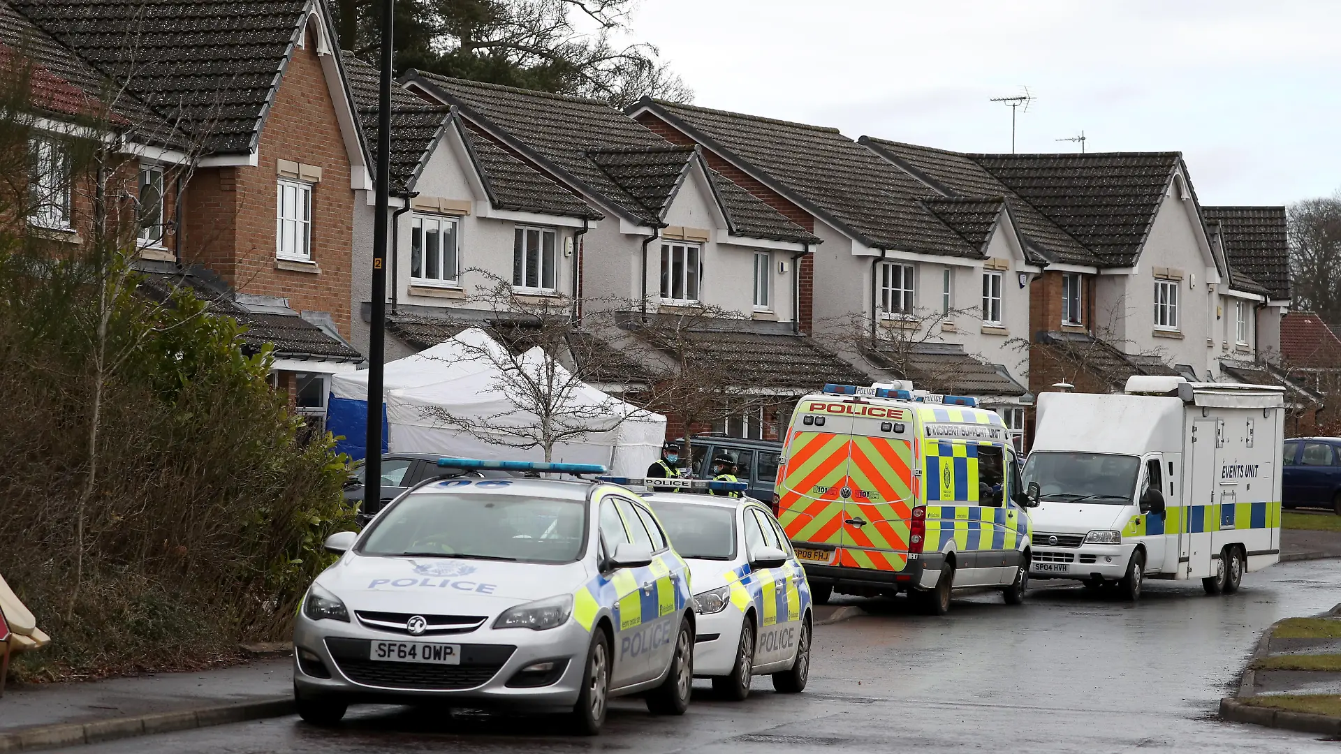 Bennylyn Burke missing. Police activity at a house in Troon Avenue in Dundee. A 50-year-old man was arrested at a property in Troon Avenue, Dundee, on Friday in connection with the disappearance of Bennylyn Burke and her two-year-old daughter Jellica. Picture date: Monday March 8, 2021. Police Scotland said Bennylyn Burke, 25, was reported missing from her home in Gloucestershire on March 1 along with two children, including her daughter Jellica. See PA story POLICE Dundee. Photo credit should read: Andrew Milligan/PA Wire URN:58498652