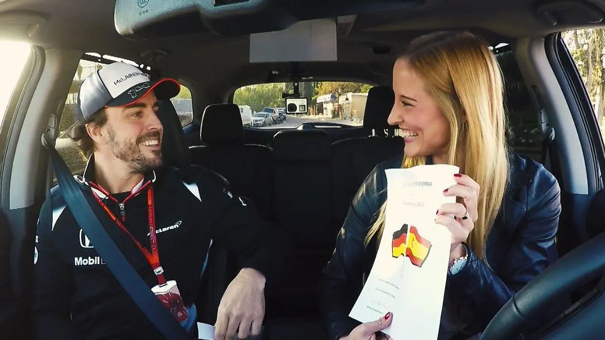 Anna Fleischhauer mit Fernando Alonso