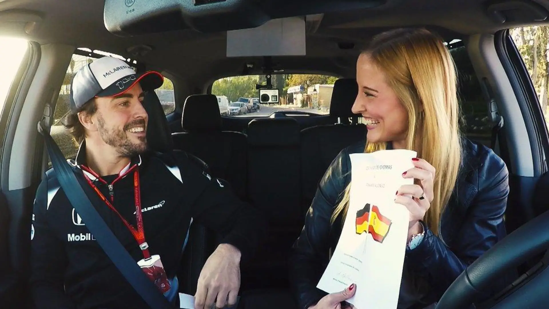 Anna Fleischhauer mit Fernando Alonso