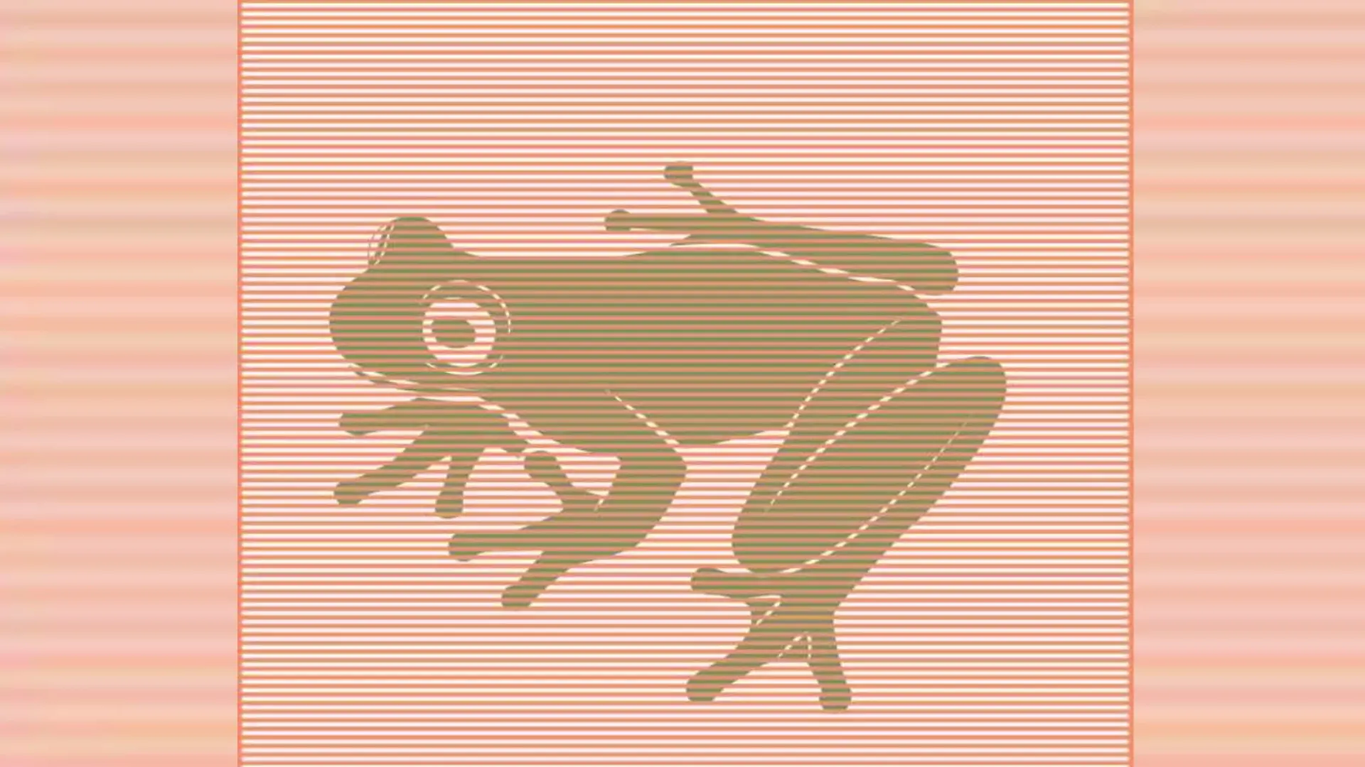 Auflösung des Suchbildes: Es ist ein Frosch