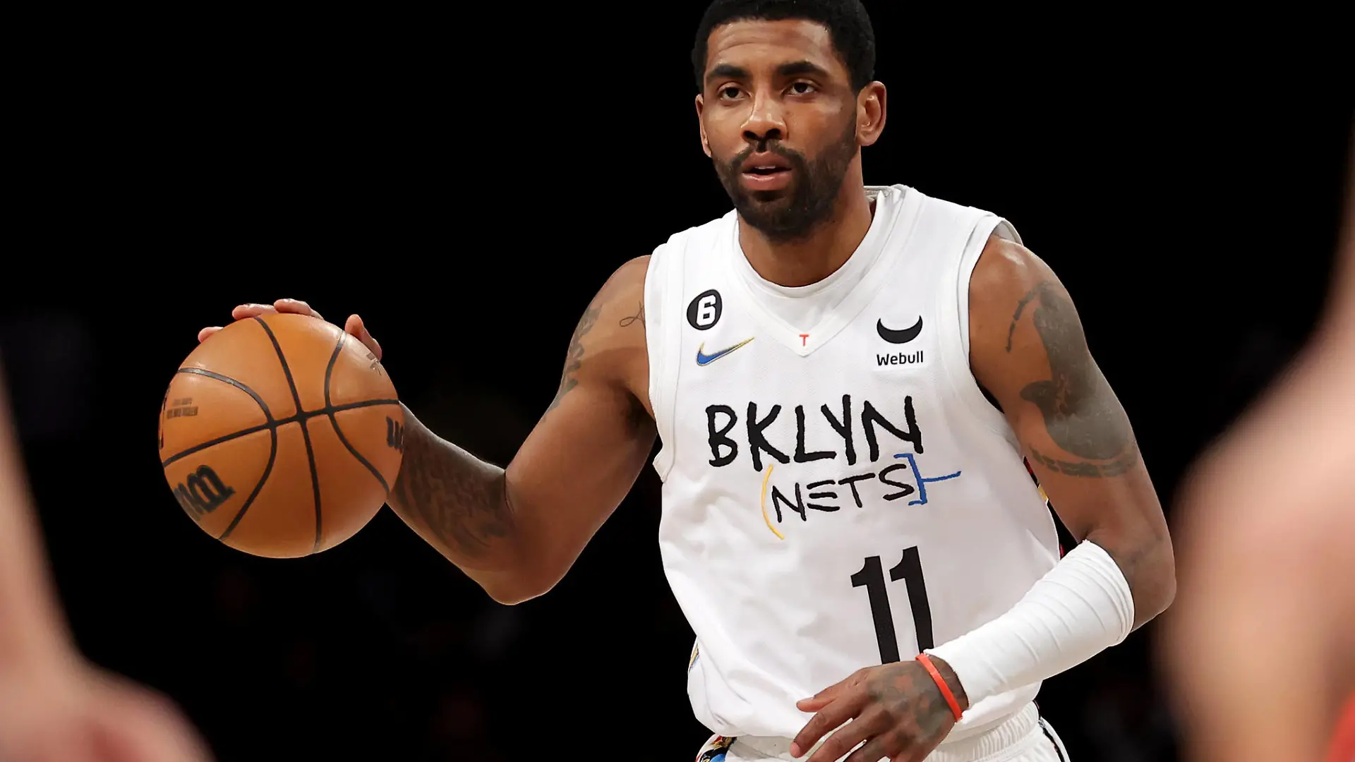 NBA, Basketball Herren, USA Detroit Pistons at Brooklyn Nets Jan 26, 2023 Brooklyn, New York, USA Brooklyn Nets guard Kyrie Irving 11 brings the ball up court against the Detroit Pistons during the first quarter at Barclays Center. Brooklyn Barclays Center New York USA, EDITORIAL USE ONLY PUBLICATIONxINxGERxSUIxAUTxONLY Copyright: xBradxPennerx 20230126_bjp_ae5_013