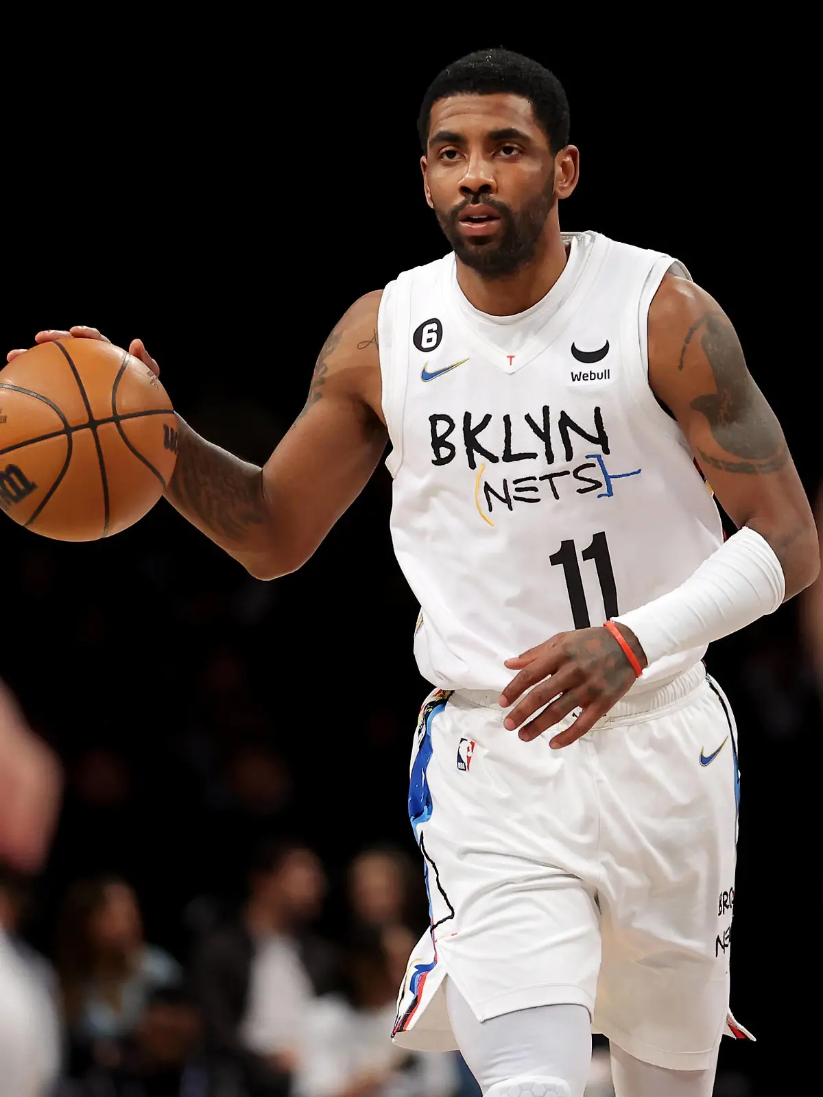 NBA, Basketball Herren, USA Detroit Pistons at Brooklyn Nets Jan 26, 2023 Brooklyn, New York, USA Brooklyn Nets guard Kyrie Irving 11 brings the ball up court against the Detroit Pistons during the first quarter at Barclays Center. Brooklyn Barclays Center New York USA, EDITORIAL USE ONLY PUBLICATIONxINxGERxSUIxAUTxONLY Copyright: xBradxPennerx 20230126_bjp_ae5_013