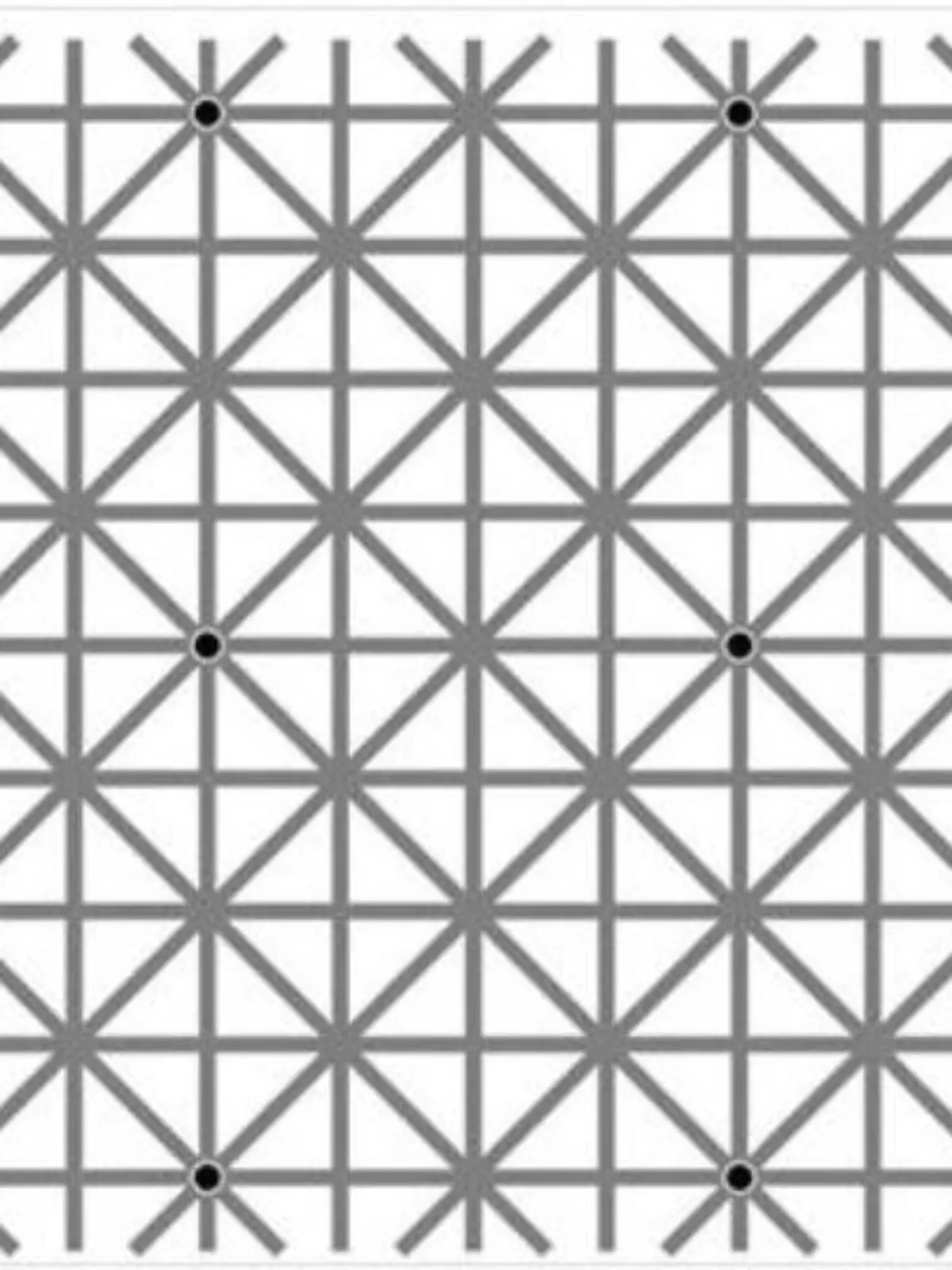 Eine Grafik mit diagonalen, senkrechten und waagerechten Linien. Auf den Linien befinden sich kleine, runde Punkte.