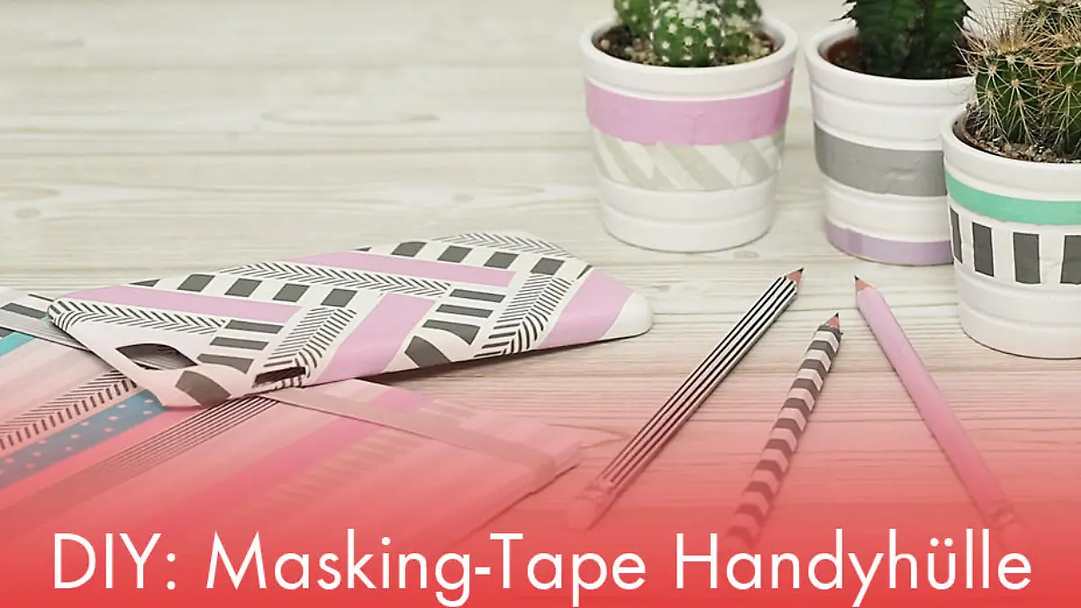 DIY: Masking-Tape Handyhülle Handyhülle basteln