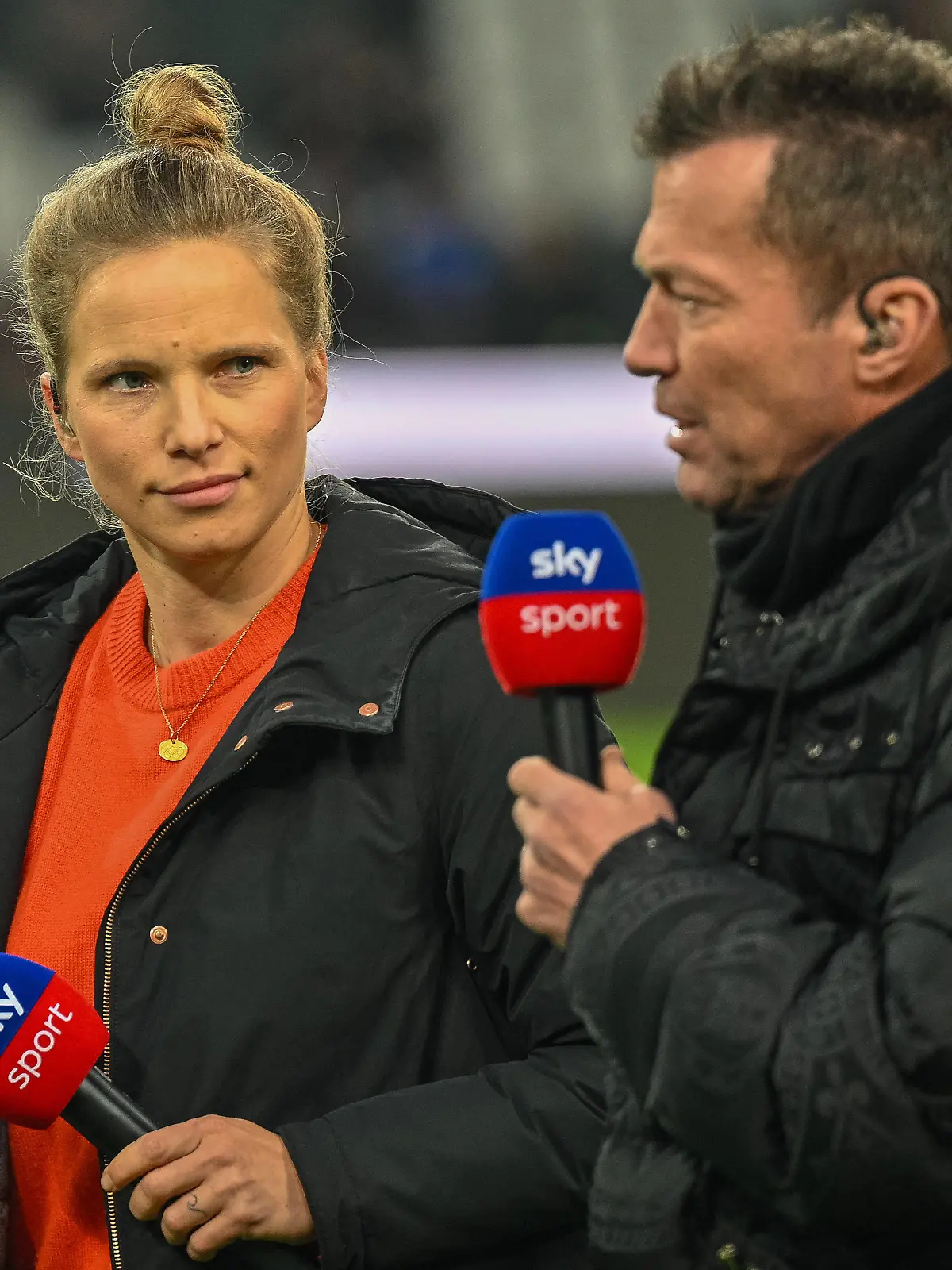 Tabea Kemme und Lothar Matthaeus. VfL Borussia Moenchengladbach vs. FC Schalke 04, Fussball, Bundesliga, 19. Spieltag, Saison 2022/2023, 04.02.2023 DFB/DFL Regulations prohibit any use of Photographs as image sequences and/or quasi-video VfL Borussia Moenchengladbach vs. FC Schalke 04, Fussball, Bundesliga, 19. Spieltag, Saison 2022/2023, 04.02.2023 Moenchengladbach *** Tabea Kemme and Lothar Matthaeus VfL Borussia Moenchengladbach vs FC Schalke 04, Football, Bundesliga, 19 Spieltag, Saison 2022 2023, 04 02 2023 DFB DFL Regulations prohibit any use of Photographs as image sequences and or quasi video VfL Borussia Moenchengladbach vs FC Schalke 04, Football, Bundesliga, 19 Spieltag, Saison 2022 2023, 04 02 2023 Moenchengladbach Copyright: xEibner-Pressefoto/ThomasxHaeslerx EP_EER