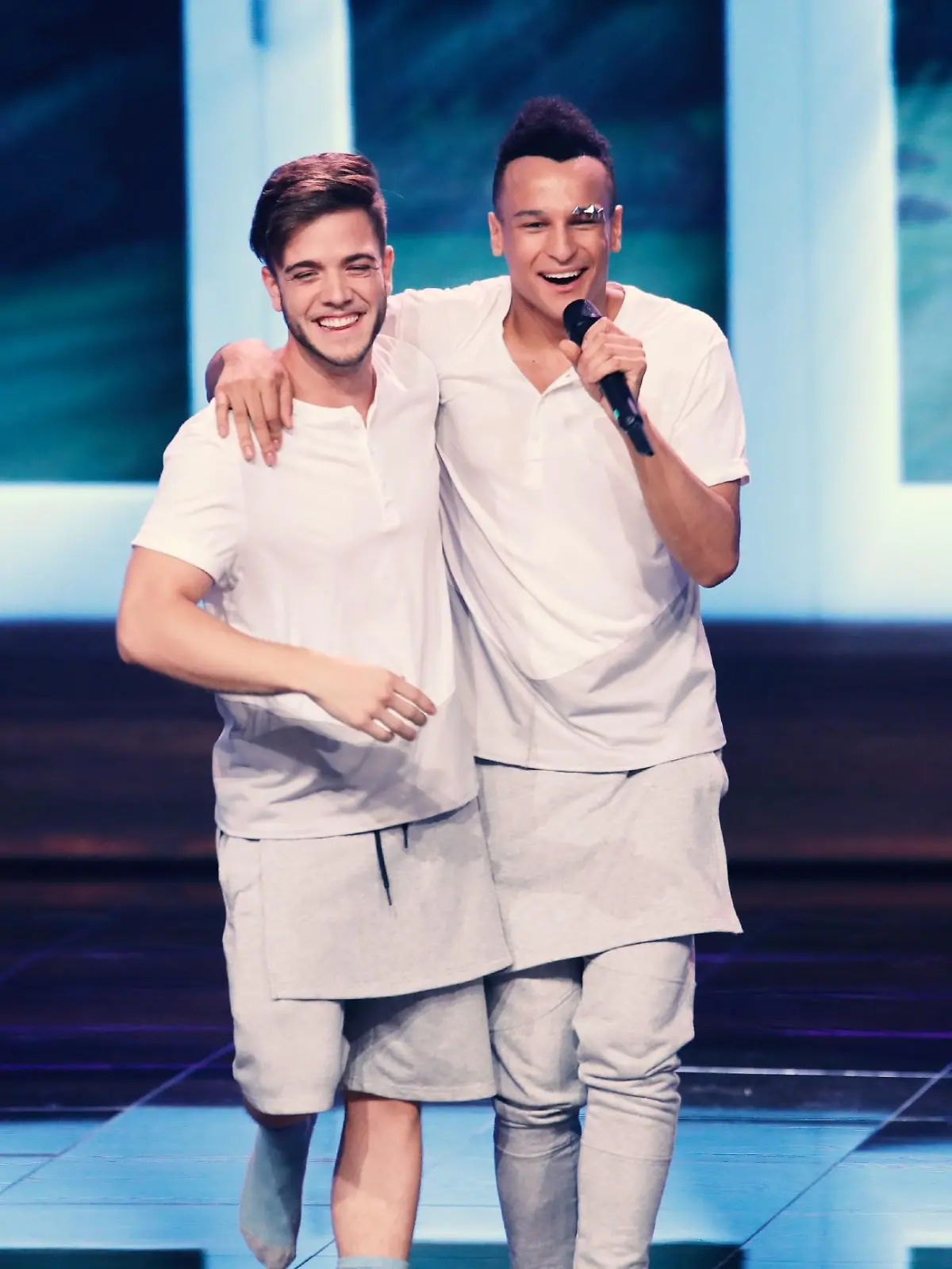 Luca Hänni (l.) und Prince Damien. 