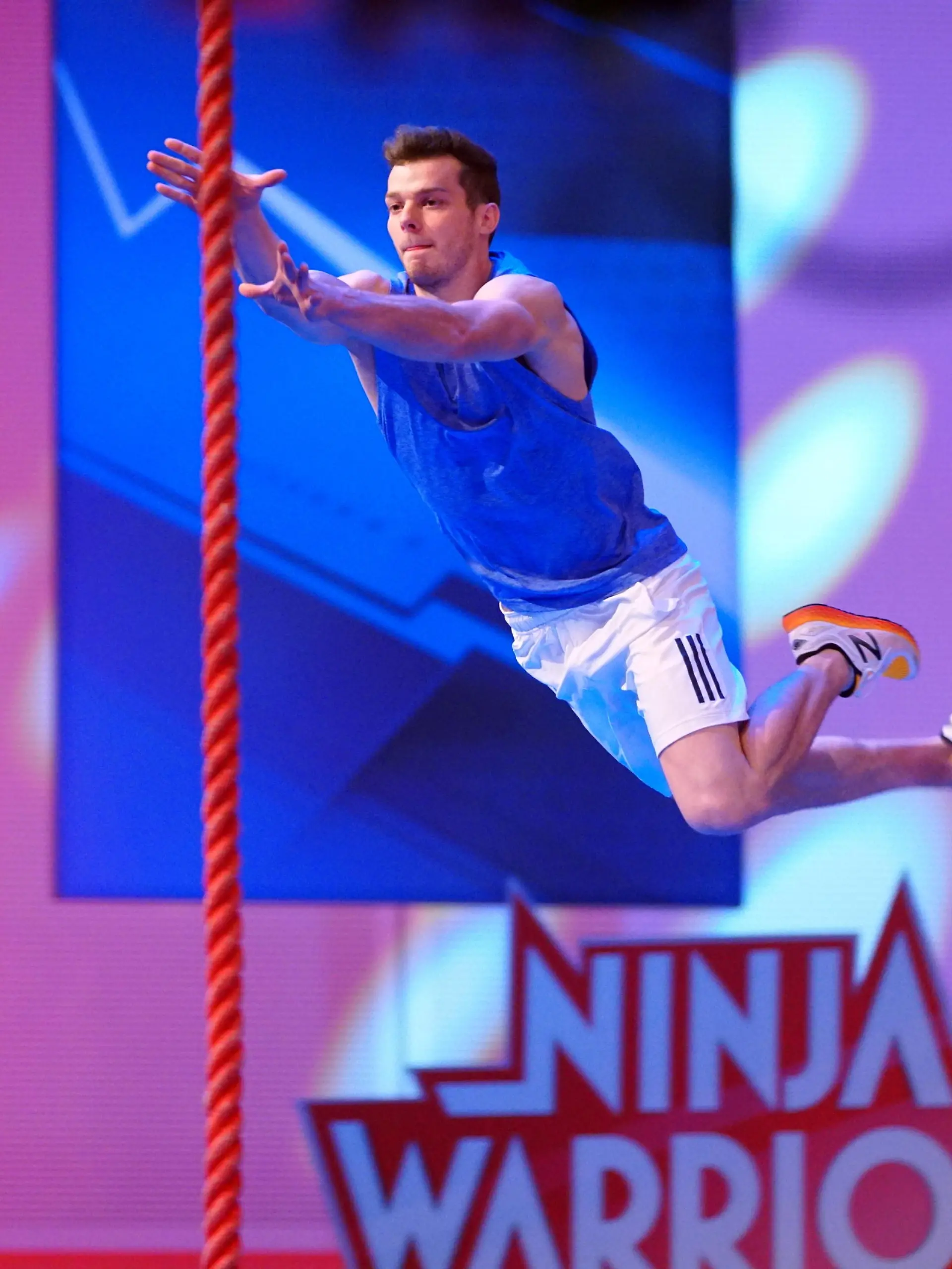 BU: Der Athlet Oliver Edelmann aus Pfungstadt.
BB: Zweite Staffel, Foto: MG RTL D / Stefan Gregorowius, AZ 20.06.2017, AZ 07, AZ07, Semifinalqualifikation
