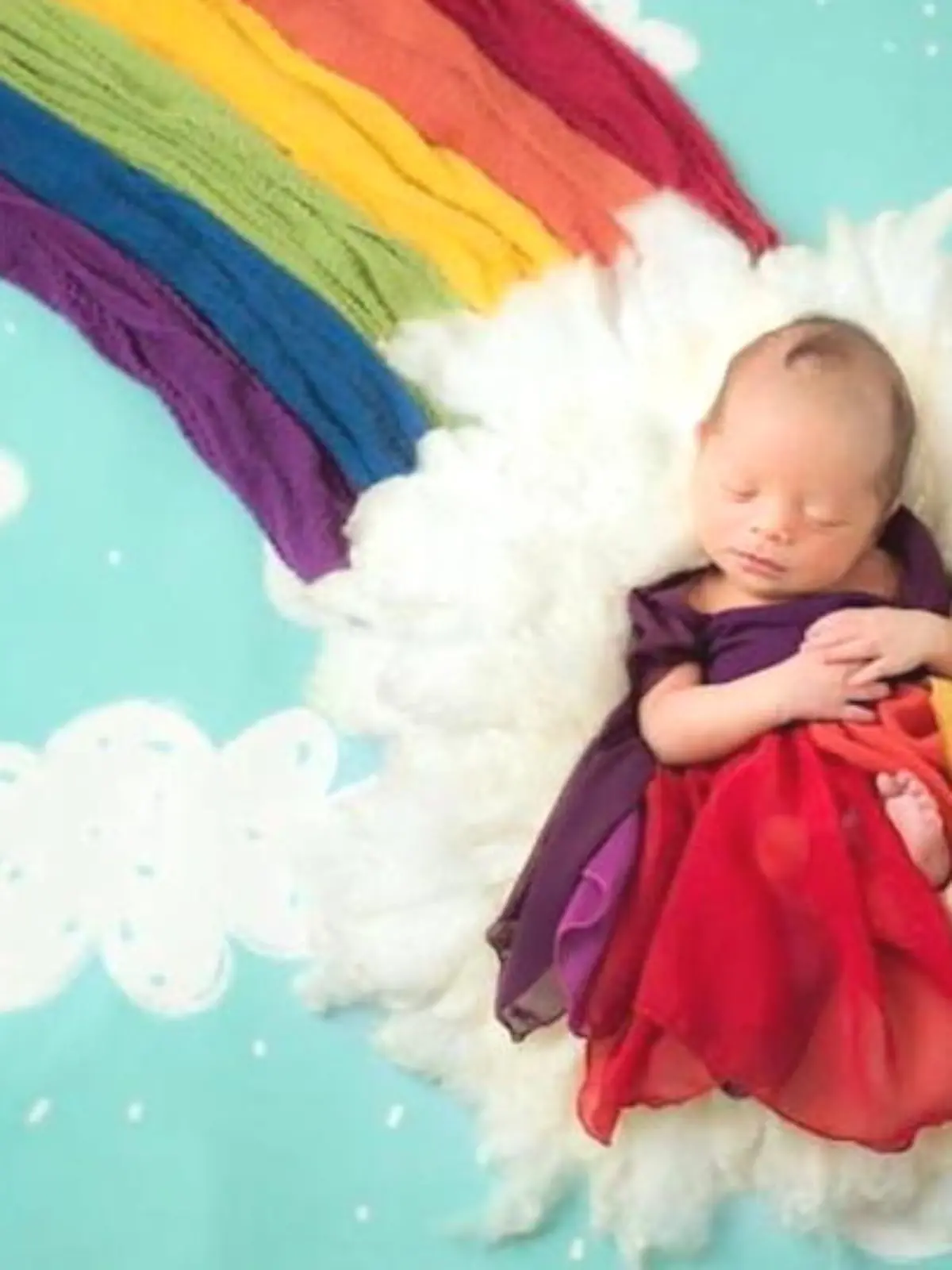 Bild zu: "Regenbogenbabys: Traurige aber wunderschöne Botschaft"