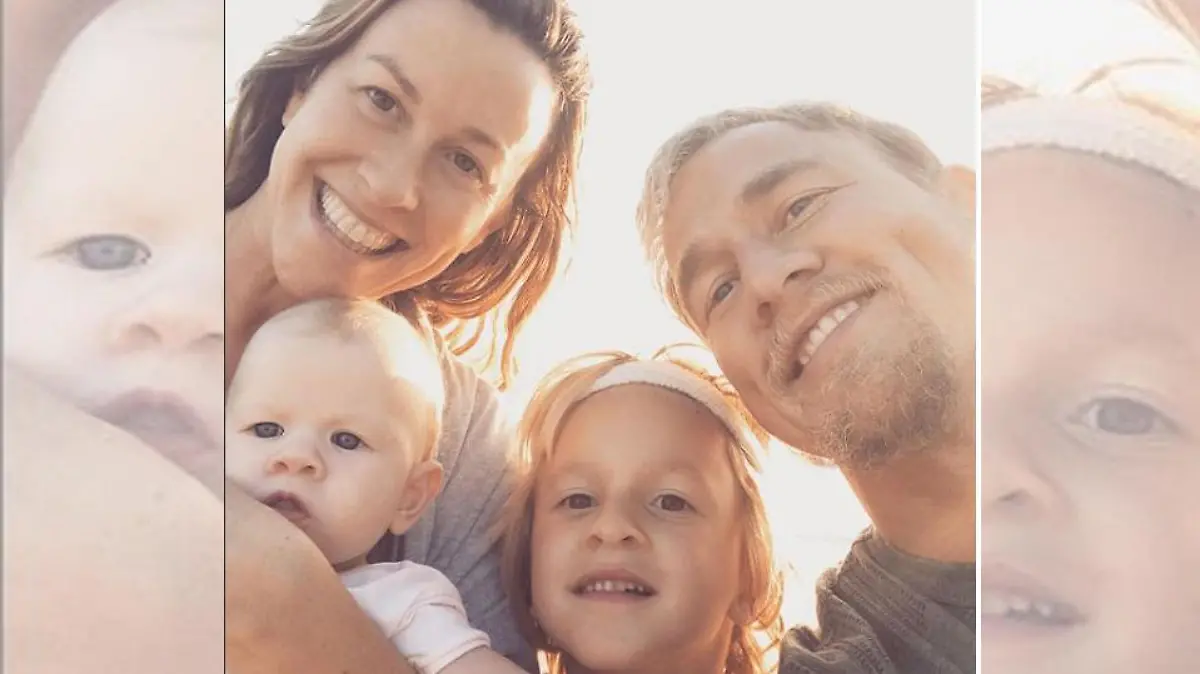 Alanis Morissette mit ihrer Familie