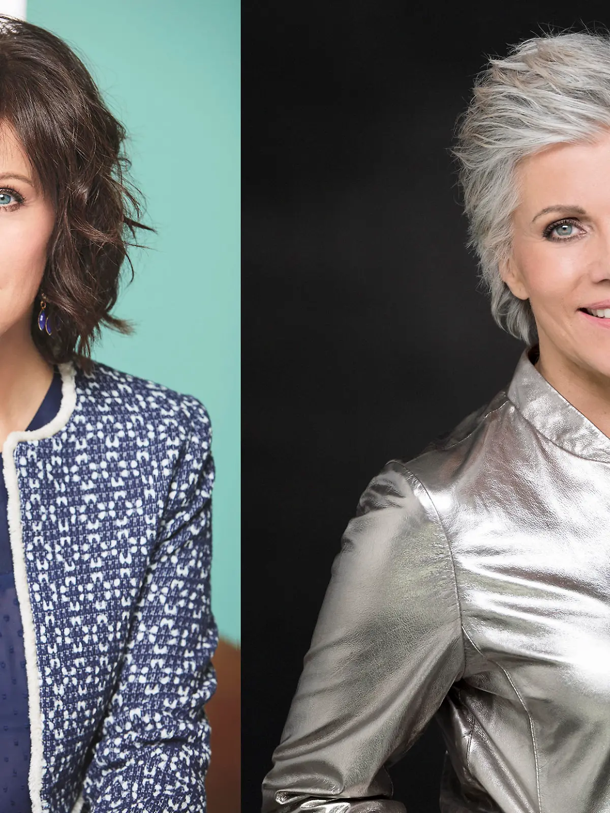 Birgit Schrowange mit grauen Haaren