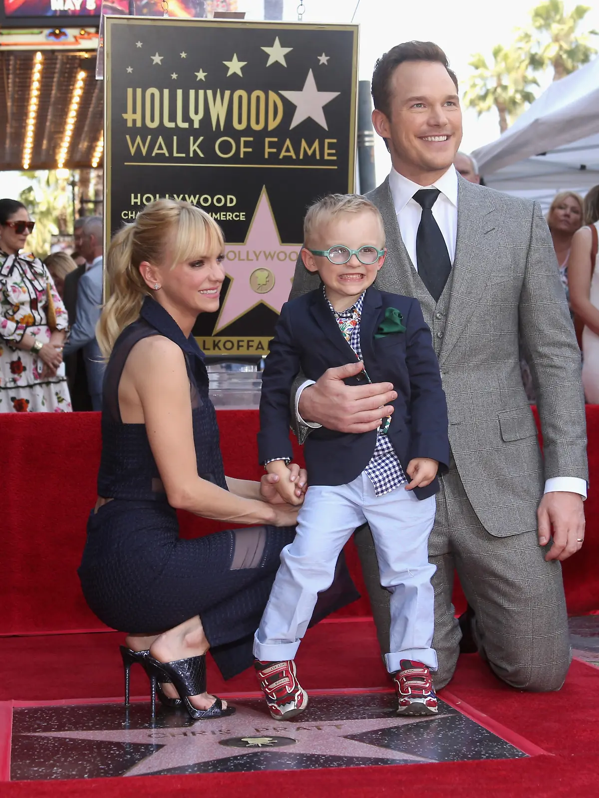 Ann Faris, Chris Pratt und ihr gemeinsamer Sohn Jack