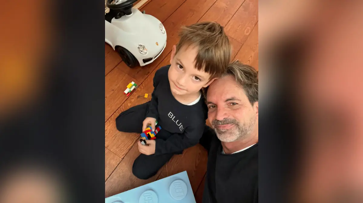 Michel de Vries und sein Sohn Levi