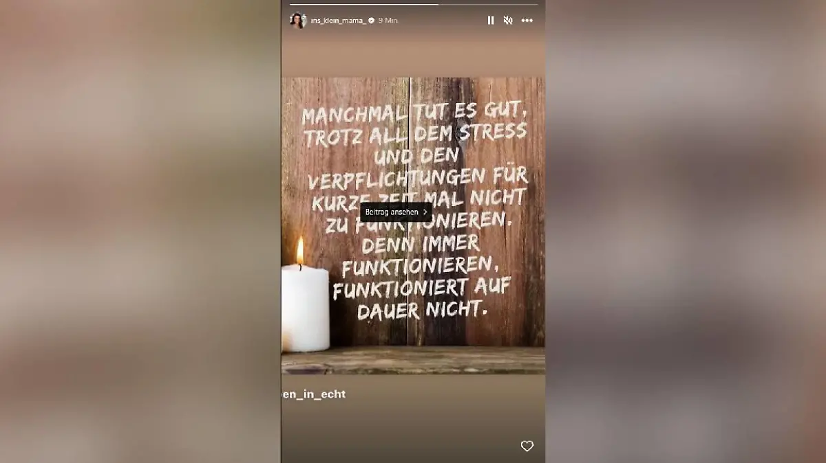 Iris Klein versorgt ihre Fans auf Instagram mit einem Einblick in ihren Seelenzustand