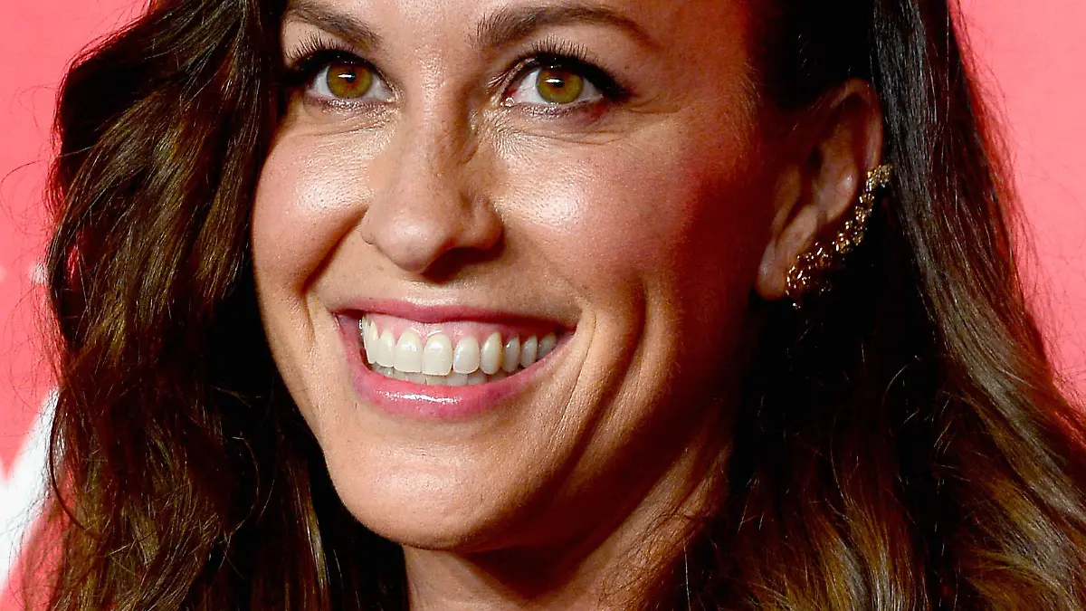 LOS ANGELES, CA - FEBRUARY 06:  Singer Alanis Morissette attends the 25th anniversary MusiCares 2015 Person Of The Year Gala honoring Bob Dylan at the Los Angeles Convention Center on February 6, 2015 in Los Angeles, California. The annual benefit raises critical funds for MusiCares' Emergency Financial Assistance and Addiction Recovery programs.  (Photo by Frazer Harrison/Getty Images)