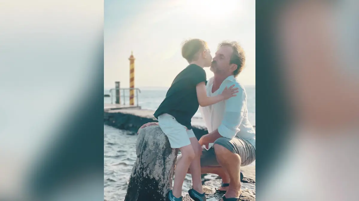 Michel de Vries und sein Sohn Levi