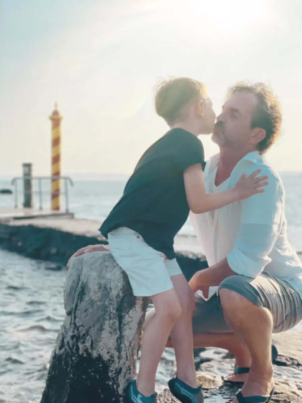 Michel de Vries und sein Sohn Levi