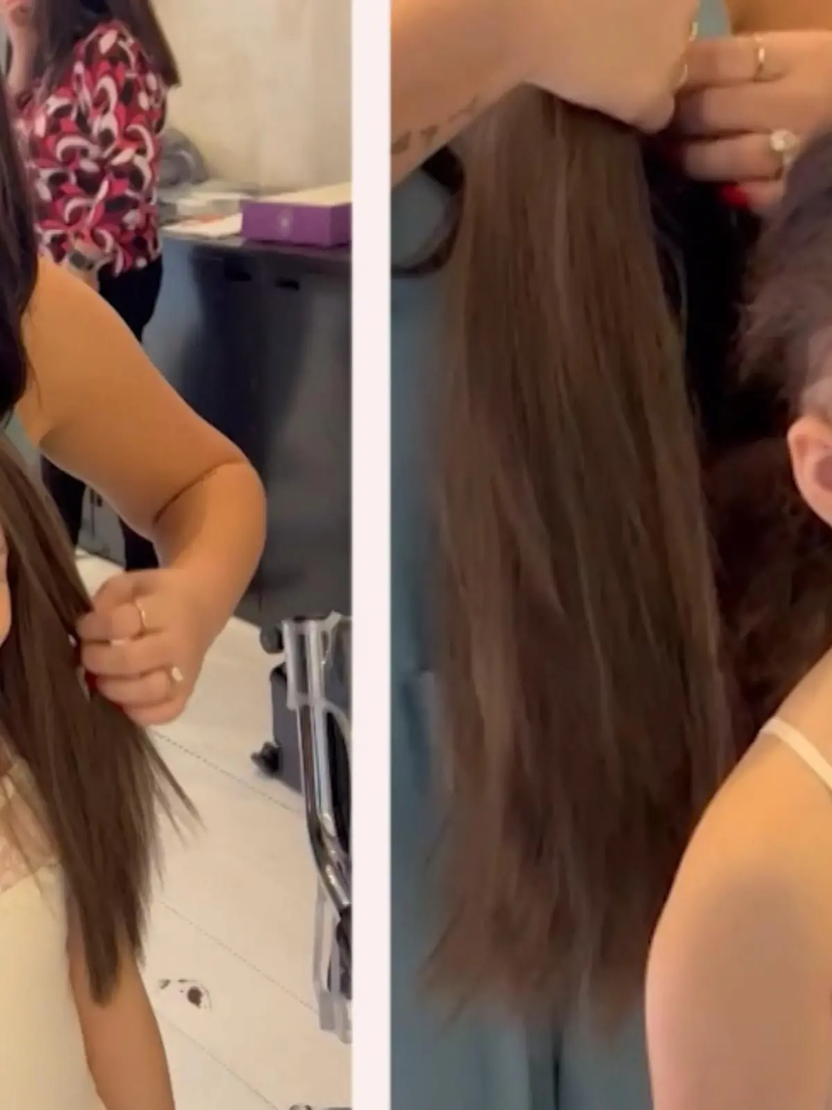 Die kleine Giana sieht sich zum ersten Mal in ihren Leben mit vollem Haar! Perücken-Macherin Nhatthuy Tiffani Calix aus New Orleans ermöglicht ihr dieses Geschenk - und ein Fotoshooting obendrauf!