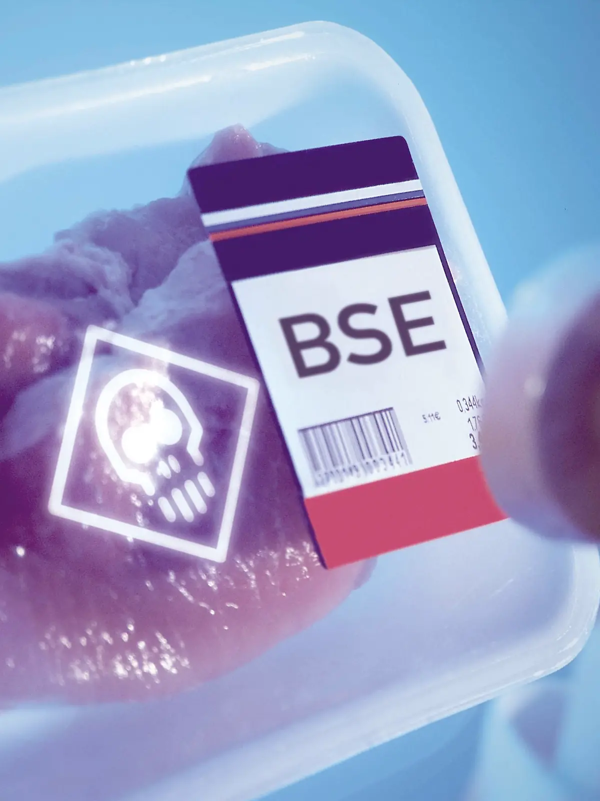Abgepacktes Rindfleisch.