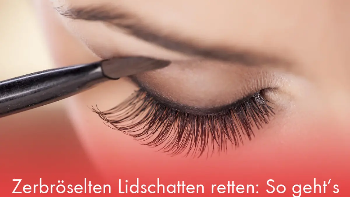 Zerbröselten Lidschatten retten  So kannst du einen gebrochenen Lidschatten reparieren