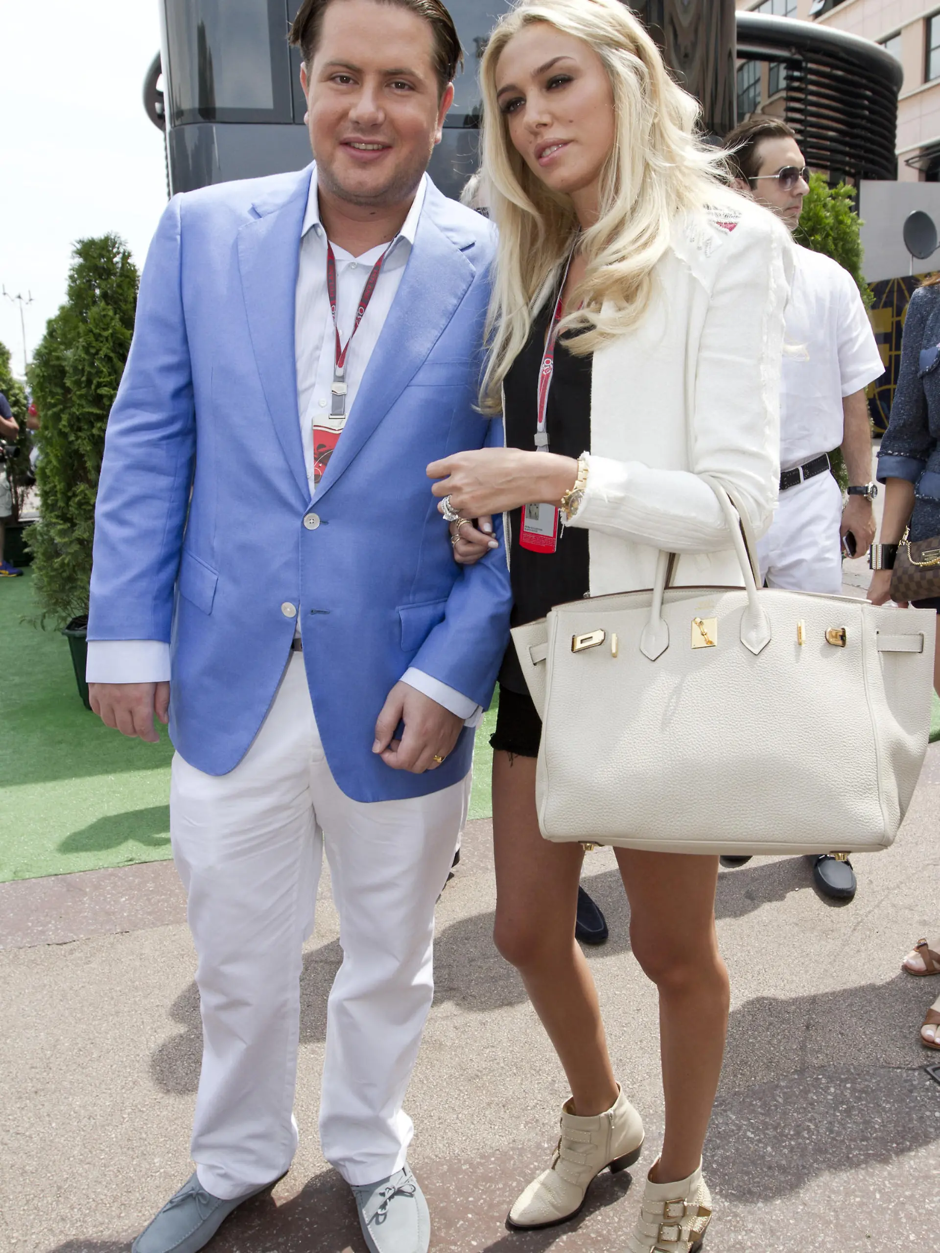 Petra (Ecclestone) Stunt mit ihren Noch-Ehemann James Stunt