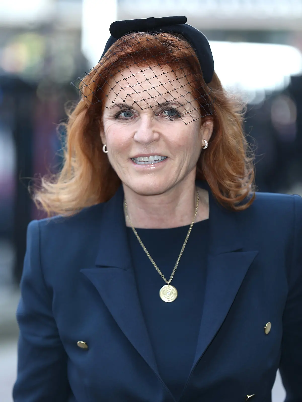 Sarah Ferguson auf dem Weg zu einer Beerdigung.