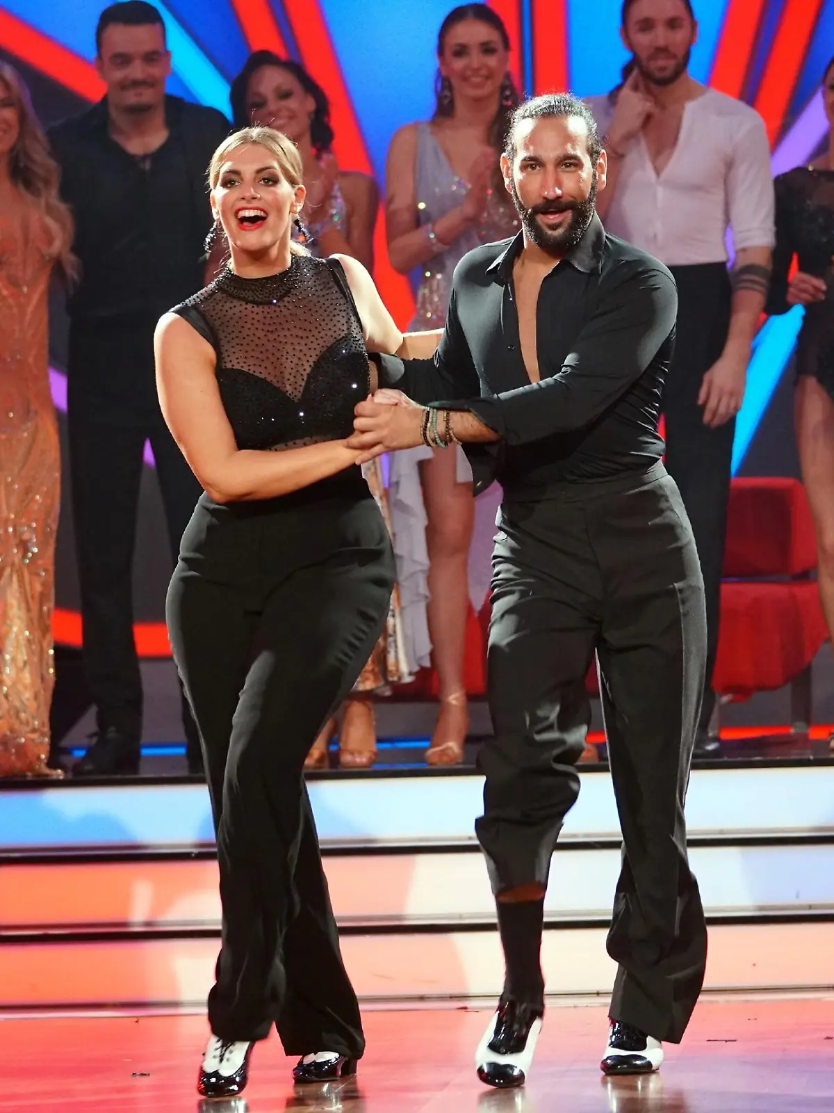 Angelina Kirsch und Massimo Sinató bei ihrem Impro Dance Extreme