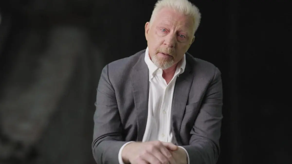 Diese Bilder zeigen einen gebrochenen Becker Doku über Ex-Tennis-Star