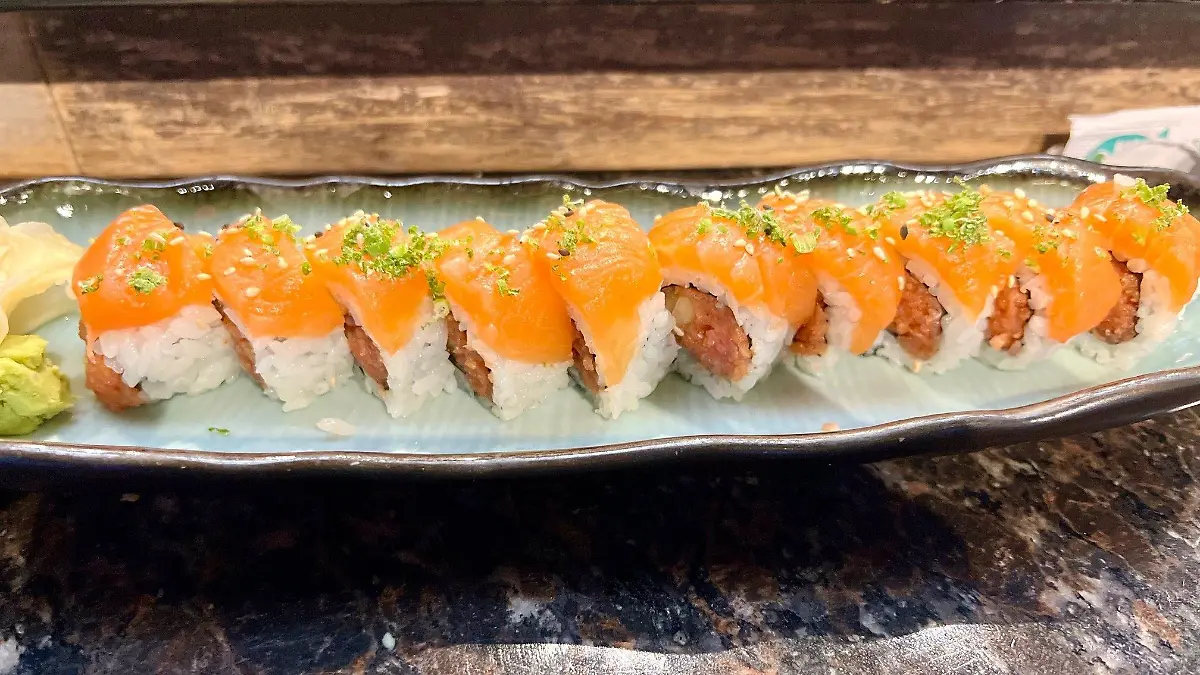 September 22, 2022, Florida, USA: The Atom Bomb roll is served at Ken Sushi in Clearwater. (Credit Image: Â© Tampa Bay Times via ZUMA Press Wire