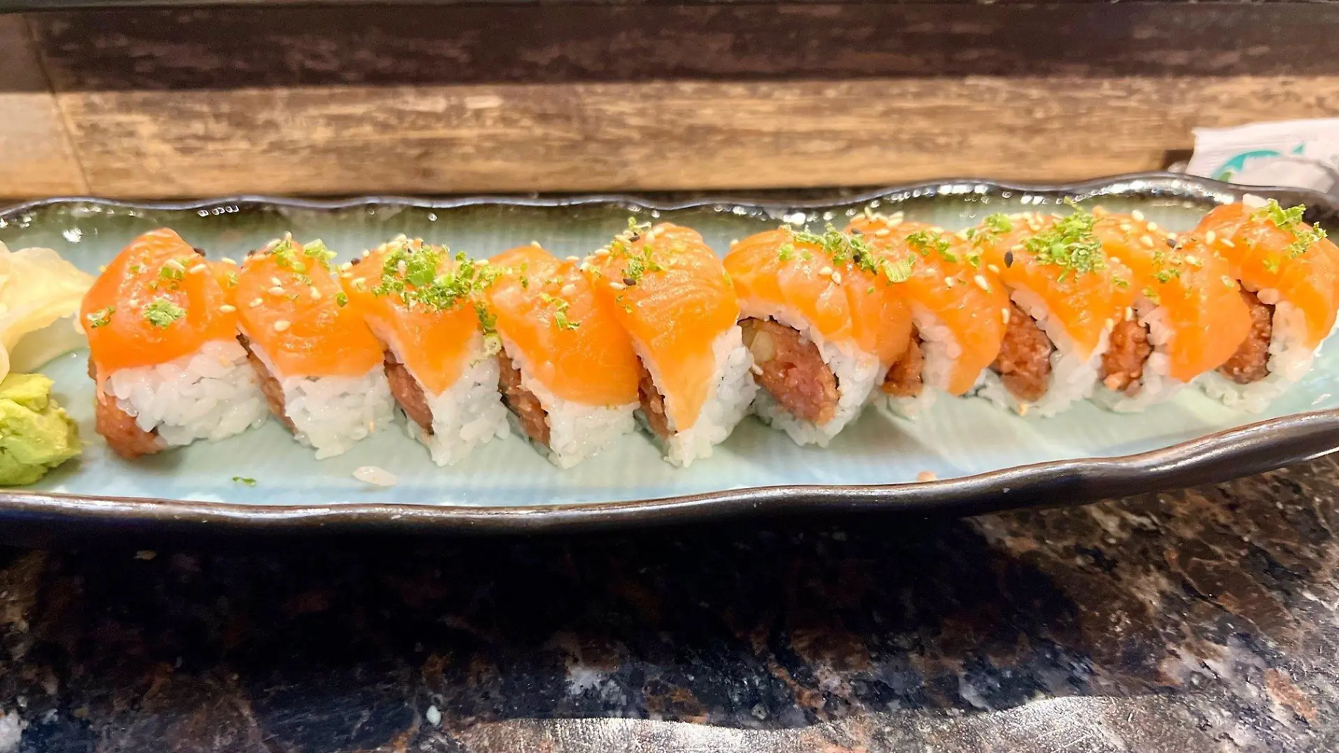 September 22, 2022, Florida, USA: The Atom Bomb roll is served at Ken Sushi in Clearwater. (Credit Image: © Tampa Bay Times via ZUMA Press Wire