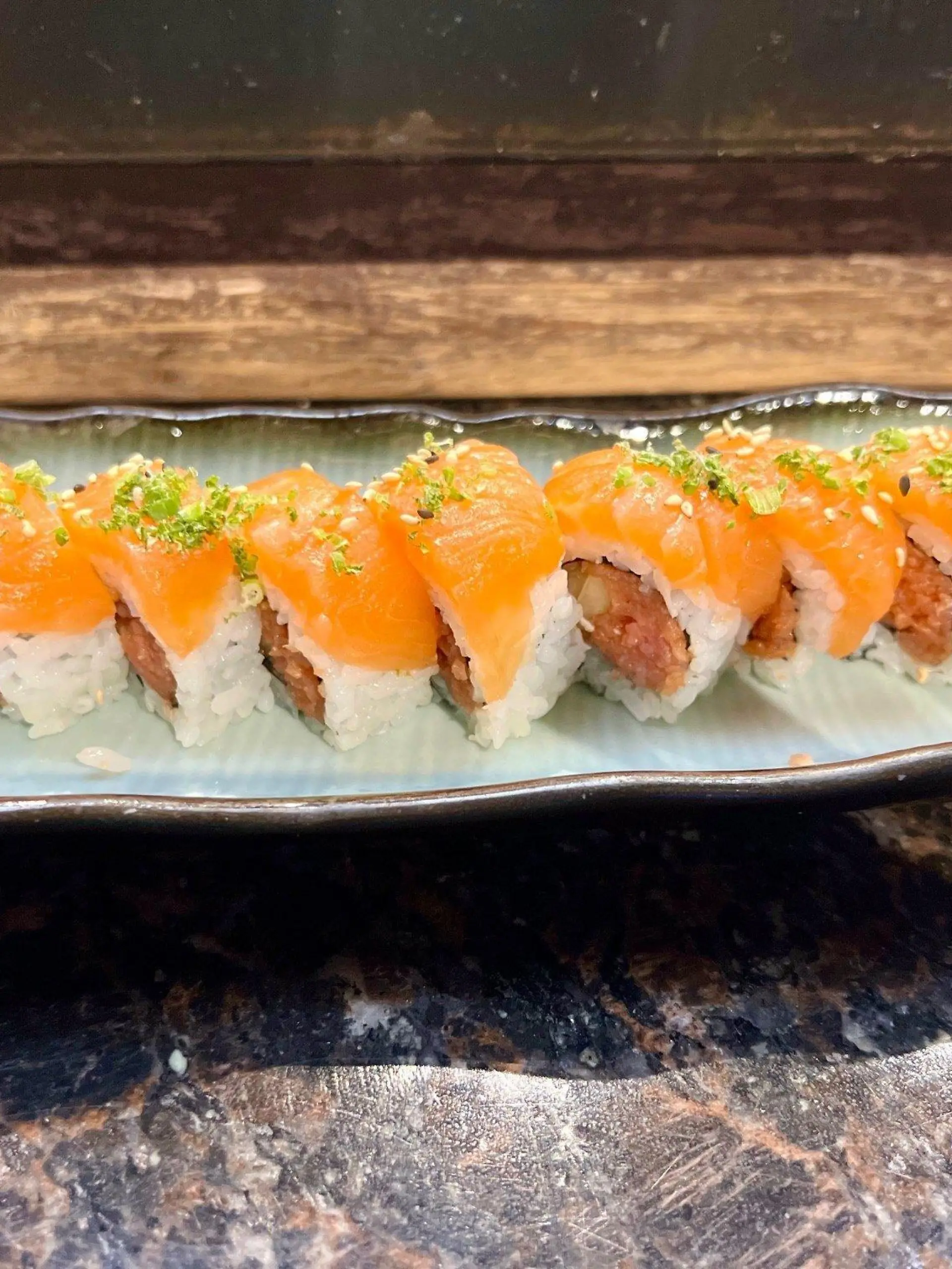 September 22, 2022, Florida, USA: The Atom Bomb roll is served at Ken Sushi in Clearwater. (Credit Image: Â© Tampa Bay Times via ZUMA Press Wire