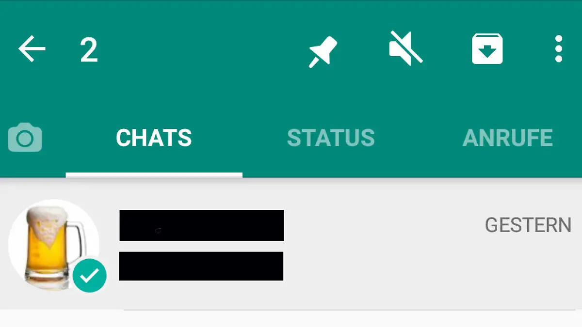 Pinnnadel WhatsApp
