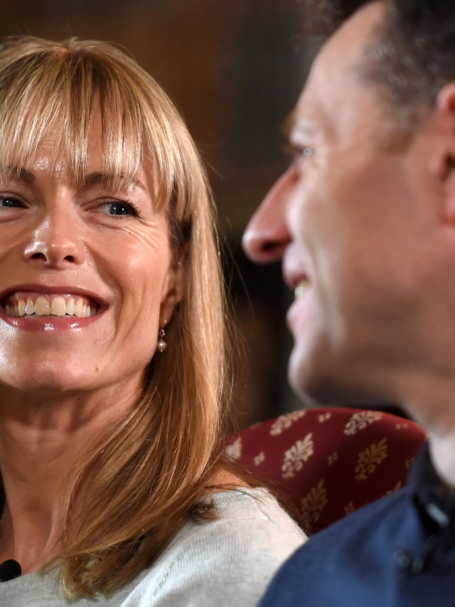 Kate and Gerry McCann, whose daughter Madeleine disappeared from a holiday flat in Portugal ten years ago, speak during an interview with the BBC's Fiona Bruce at Prestwold Hall in Loughborough, Britain April 28, 2017.   Photograph taken April 28, 2017.   REUTERS/Joe Giddens/Pool