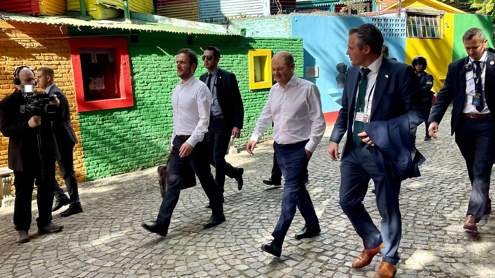 Kanzler Olaf Scholz in Buenos Aires.