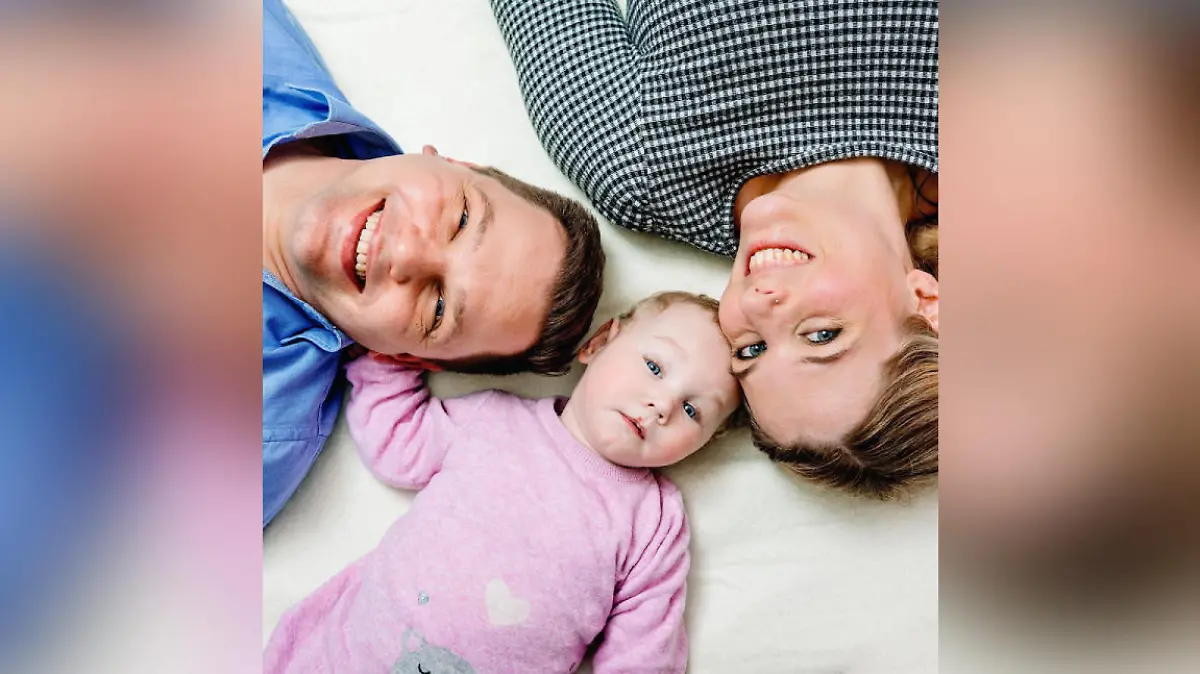 Mama Janina, Töchterchen Leni Sophie und Papa Benjamin
