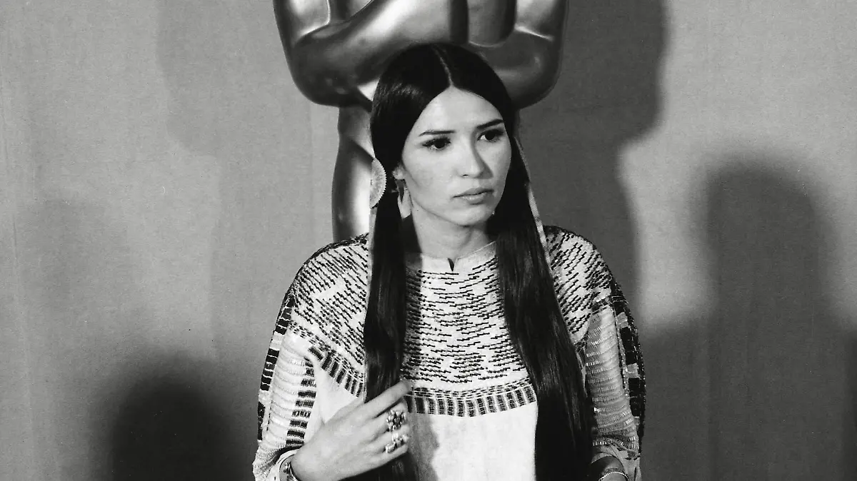 Sacheen Littlefeather, Appearing for Best Actor winner Marlon Brando, 45th Academy Awards - 1973. File Reference 34145-821THA PUBLICATIONxINxGERxSUIxAUTxONLY Copyright: xCPCx 34145-821THA