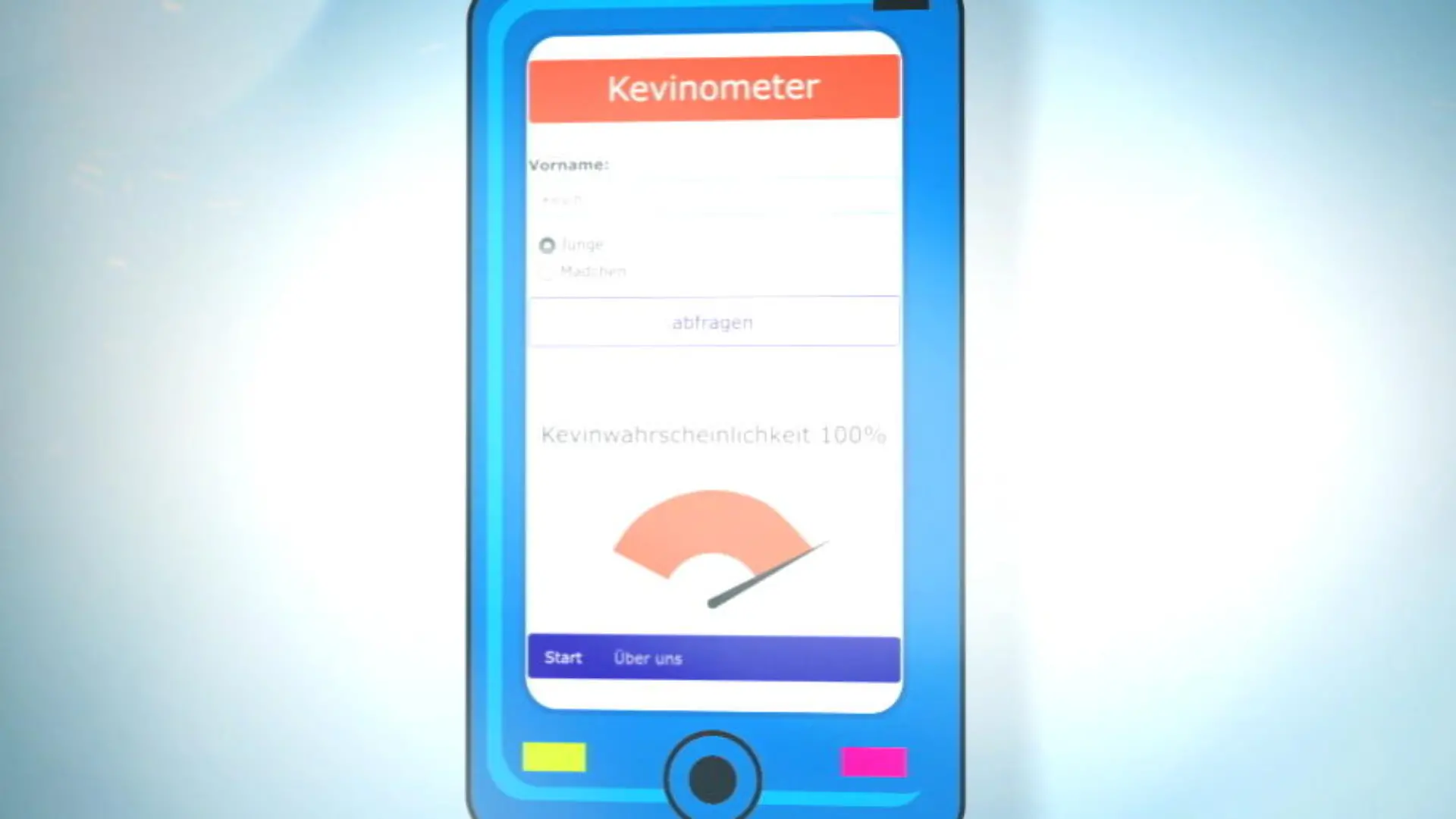Diese App hilft bei der Namensgebung für Ihr Kind 'Kevin-O-Meter'