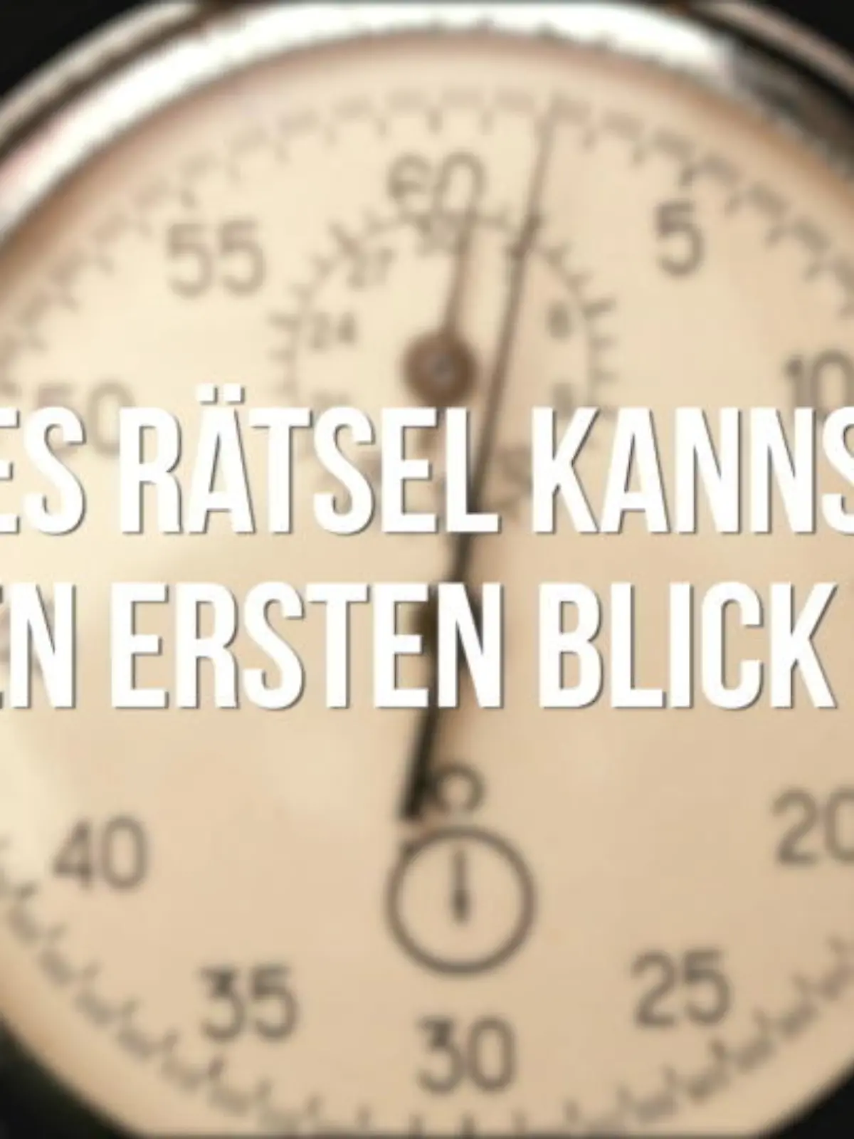 Dieses Rätsel können Sie auf den ersten Blick lösen - wenn Sie aufmerksam sind! Sehen Sie sich das Rätsel im Video an und finden Sie den Fehler. Wird es Ihnen gelingen?