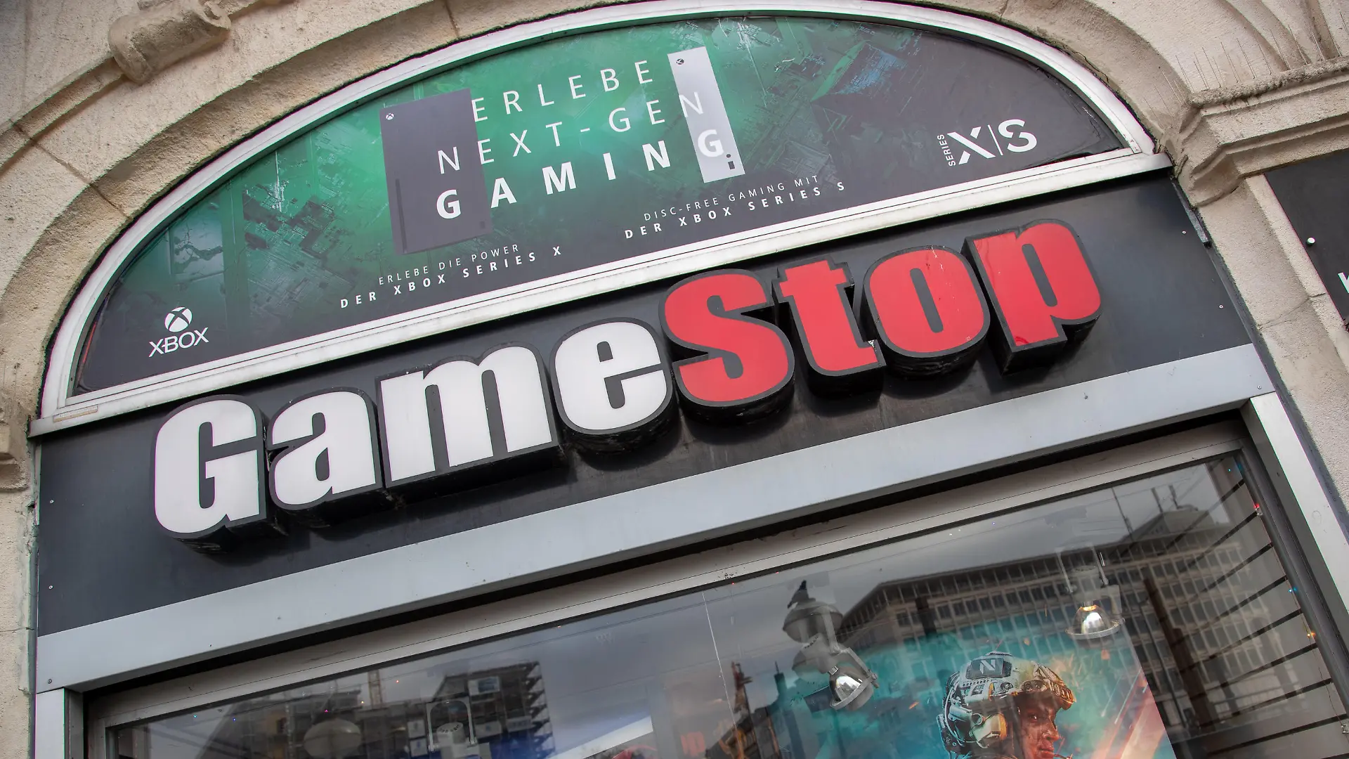 GameStop branch. People go shopping with black friday and christmas sales in Munich, Germany on November 23, 2021. (Photo by Alexander Pohl/NurPhoto)