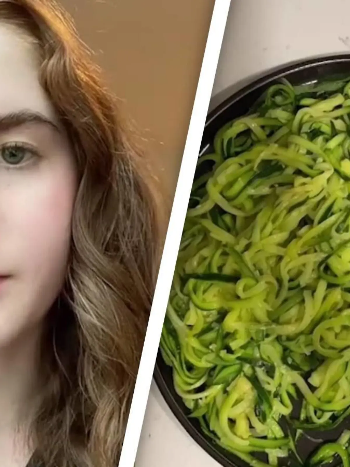 Jenna Gestetner kocht Zucchini-Nudeln mit Fisch