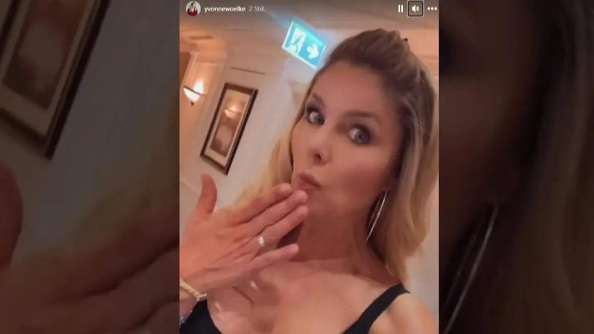 Yvonne Woelke kurz vor dem Wiedersehen mit Djamila Rowe
