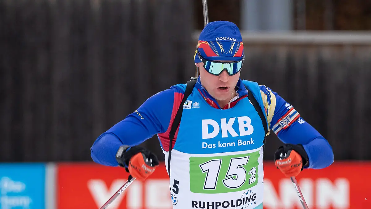Dimitri Shamaev Rumaenien 4 x 7,5 km Staffel der Maenner , Biathlon, BMW IBU Weltcup Ruhpolding, Saison 2022/2023, 13.01.2023 4 x 7,5 km Staffel der Maenner, Biathlon, BMW IBU Weltcup Ruhpolding, Saison 2022/2023, 13.01.2023. Ruhpolding *** Dimitri Shamaev Romania Mens 4 x 7.5 km Relay, Biathlon, BMW IBU World Cup Ruhpolding, Season 2022 2023, 13 01 2023 Mens 4 x 7.5 km Relay, Biathlon, BMW IBU World Cup Ruhpolding, Season 2022 2023, 13 01 2023 Ruhpolding Copyright: xEibner-Pressefoto/JohannxMedveyx EP_JMY