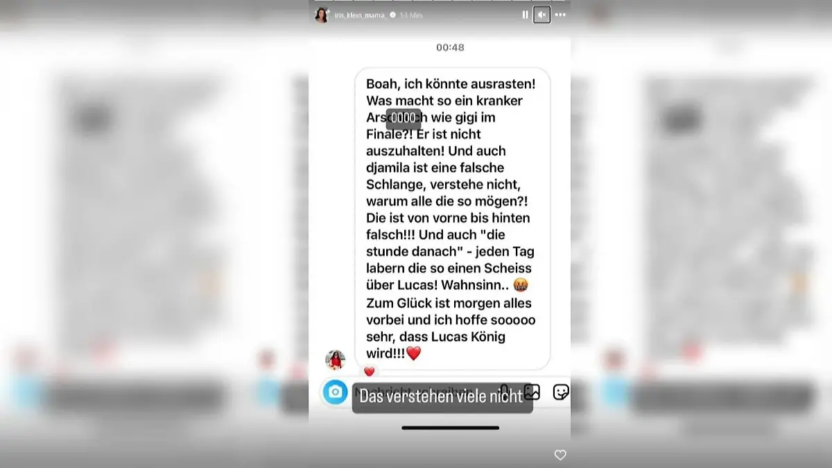 Mächtig was los auf Iris Kleins Instagram-Account