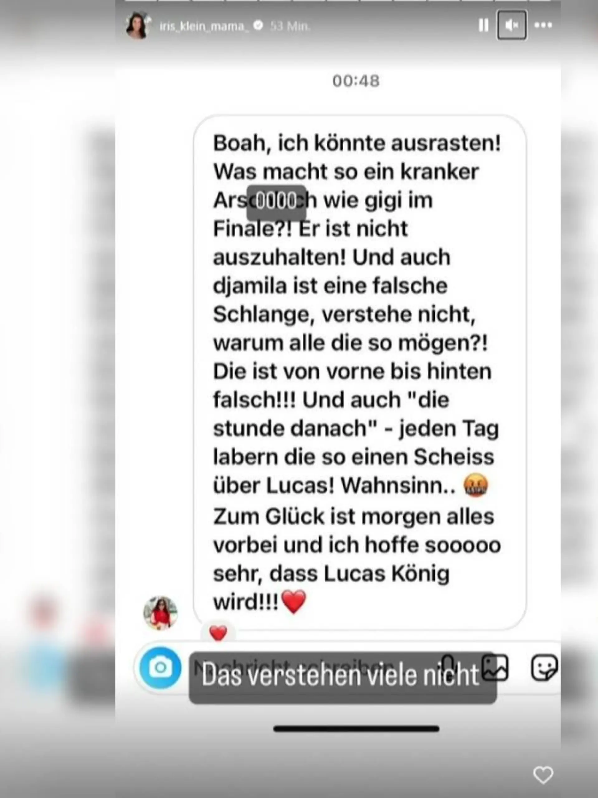 Mächtig was los auf Iris Kleins Instagram-Account