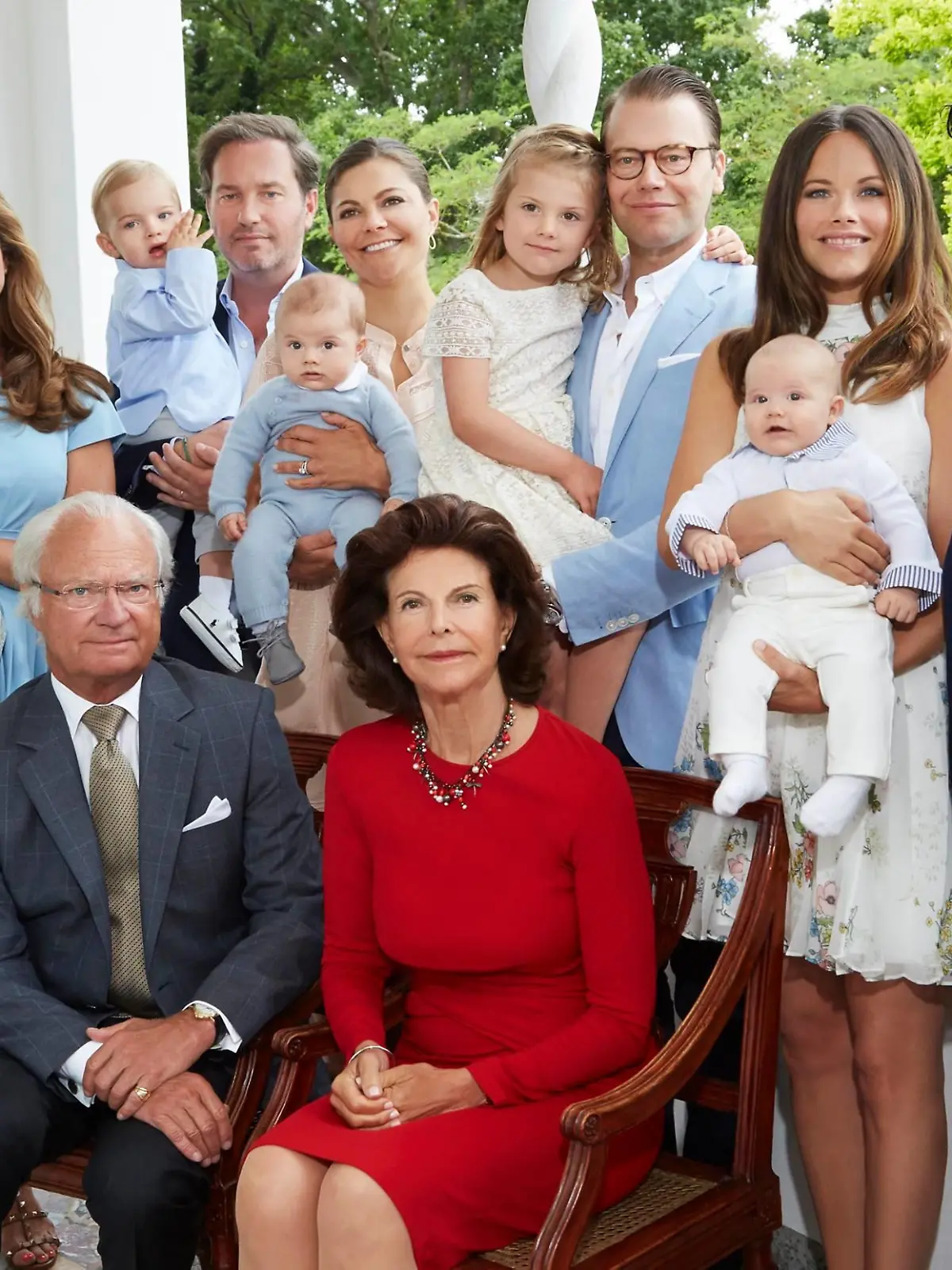 Ein frohes Jahr 2017 wünscht die schwedische Königsfamilie