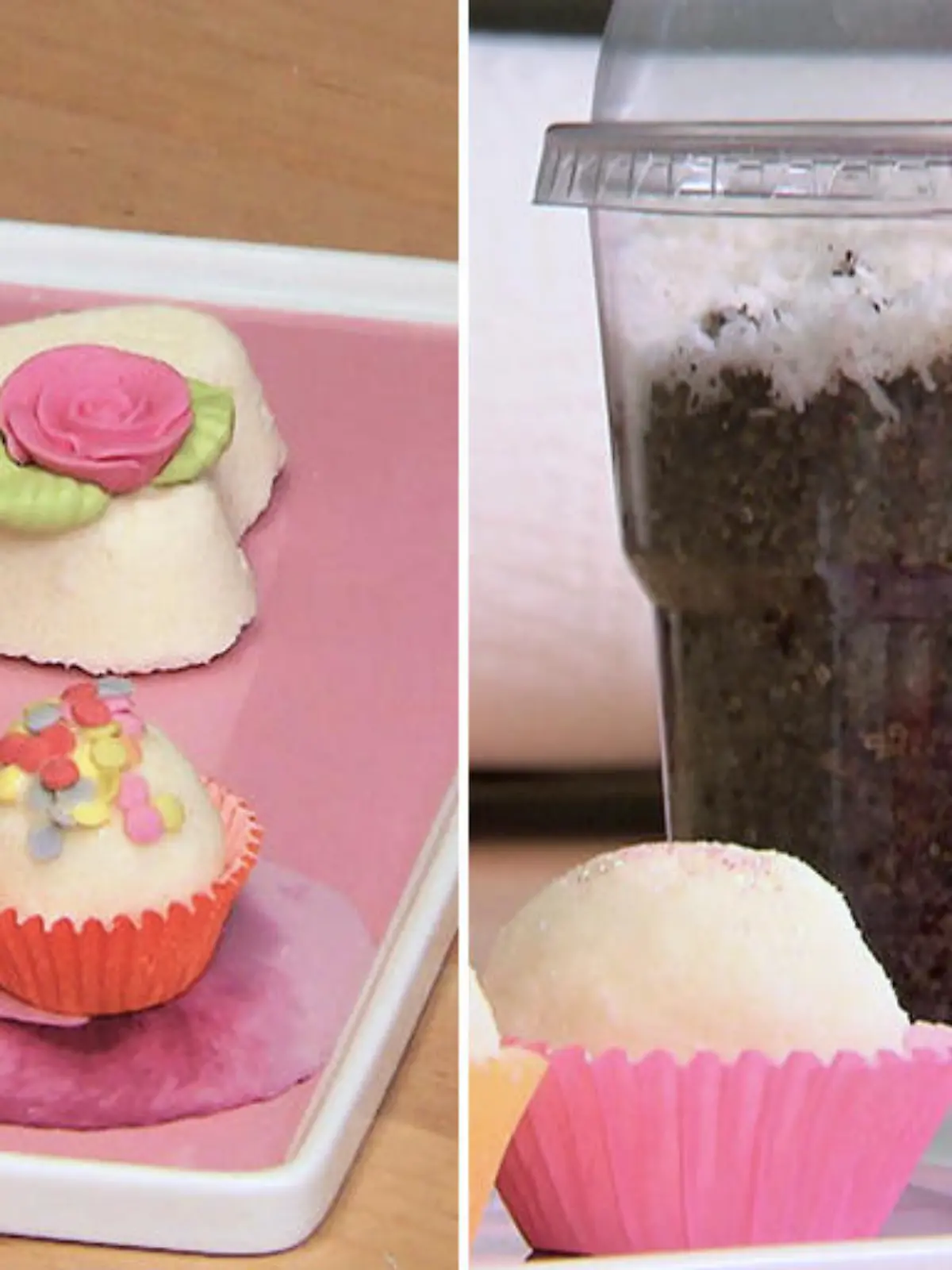 Bild zu: "Latte-Macchiato-Bodyscrub & Muffin-Badekugeln selber machen"