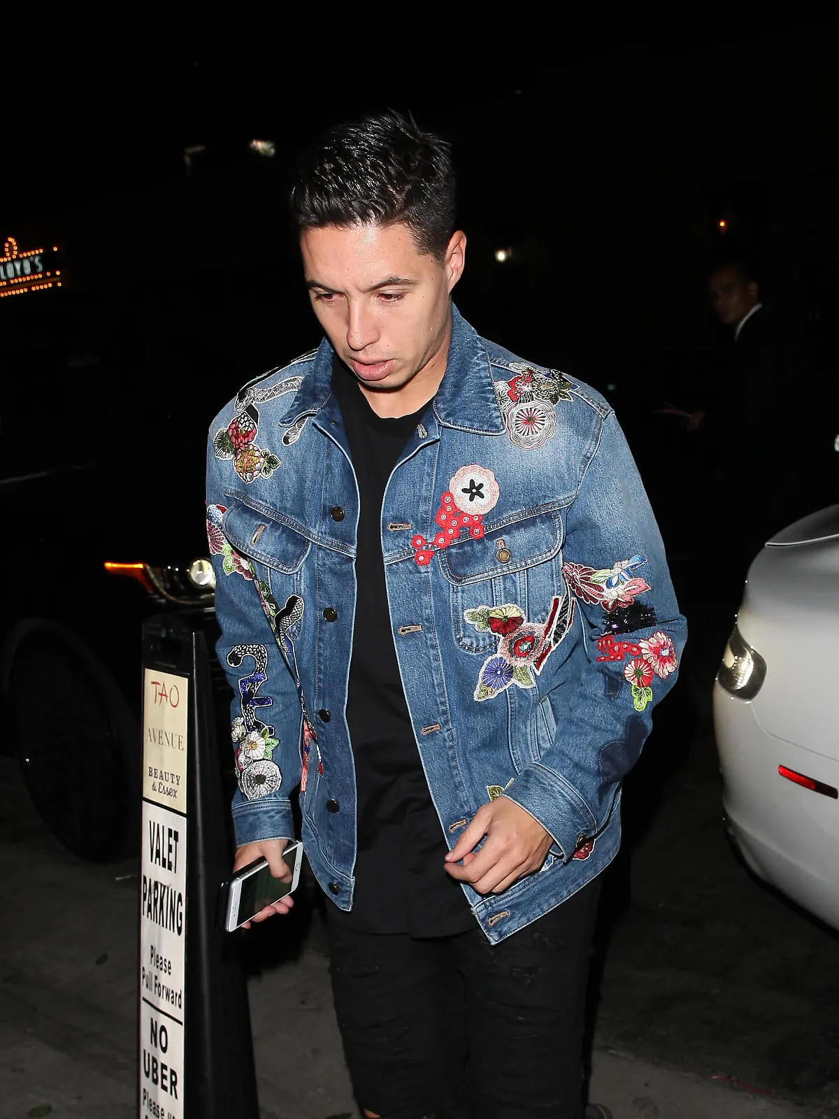 Professional French soccer player Samir Nasri goes to Avenue night cub wearing a denim jacket with floral designs on it in Hollywood
<P>
Pictured: Samir Nasri
<B>Ref: SPL1511081 310517 </B><BR/>
Picture by: Photographer Group / Splash News<BR/>
</P><P>
<B>Splash News and Pictures</B><BR/>
Los Angeles: 310-821-2666<BR/>
New York: 212-619-2666<BR/>
London: 870-934-2666<BR/>
photodesk@splashnews.com<BR/>
</P>