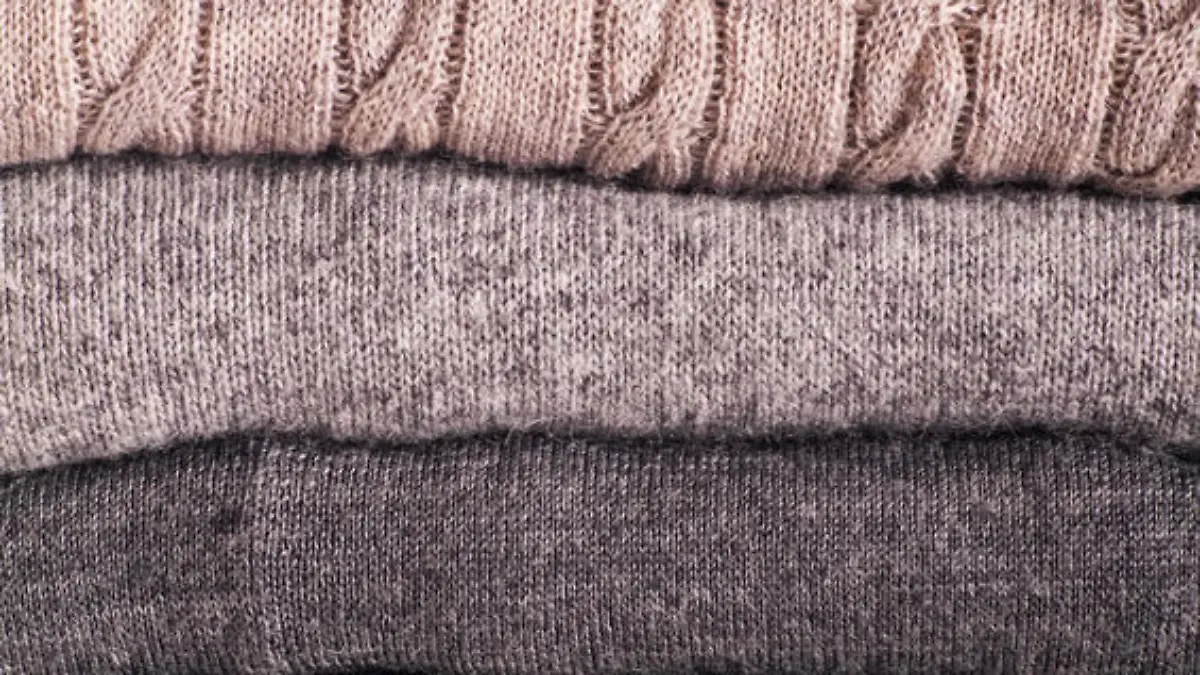 wool sweaters as close up